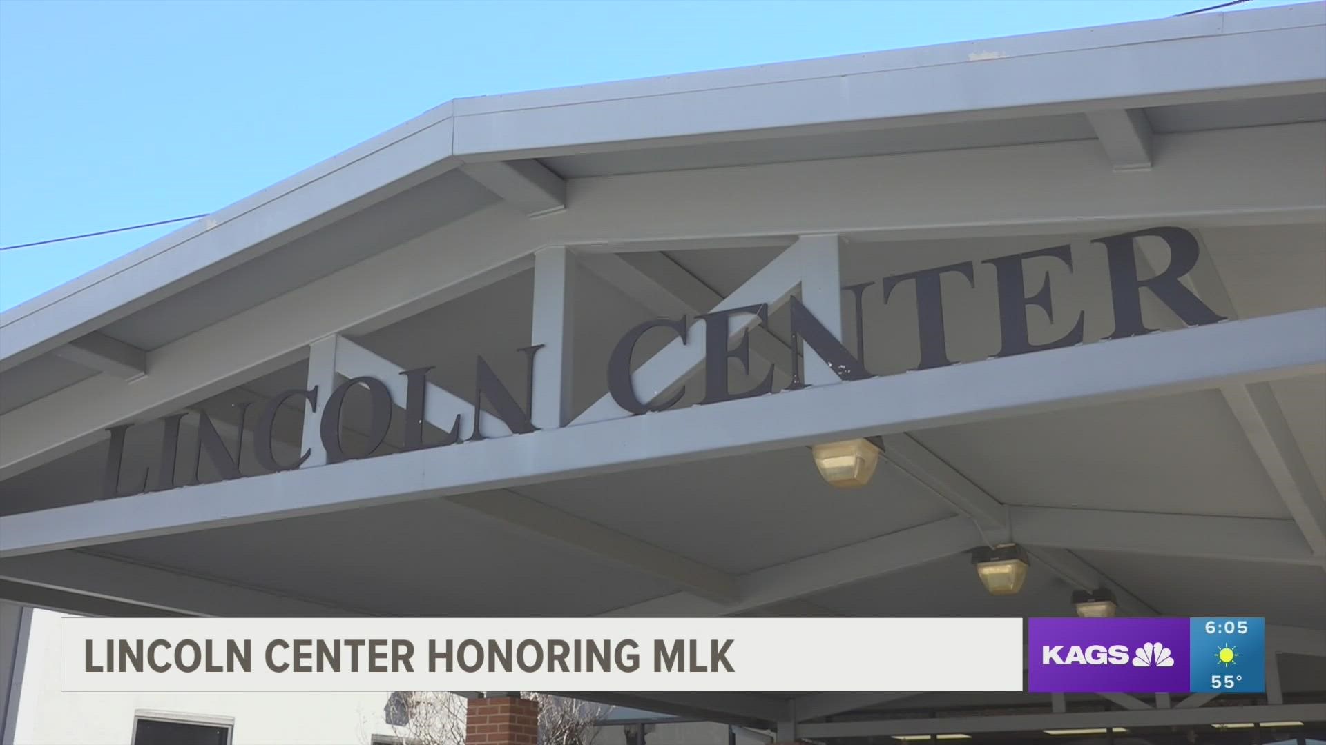 The Lincoln Recreation Center in College Station is kicking off a week of community events to honor Dr. Martin Luther King ahead of the holiday on Monday, Jan. 16.