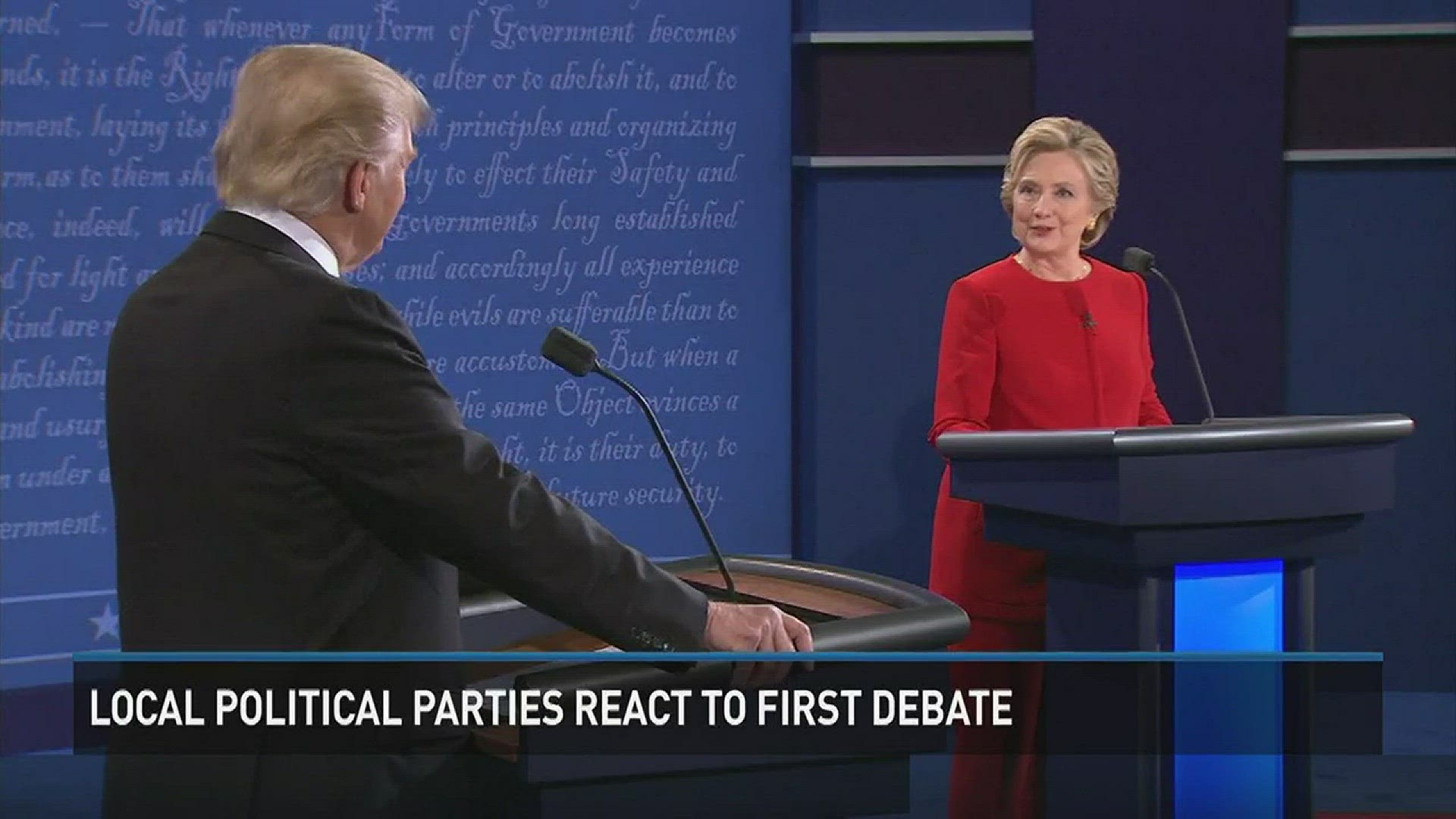Local Democrats and Republicans weigh-in on the first presidential debate.