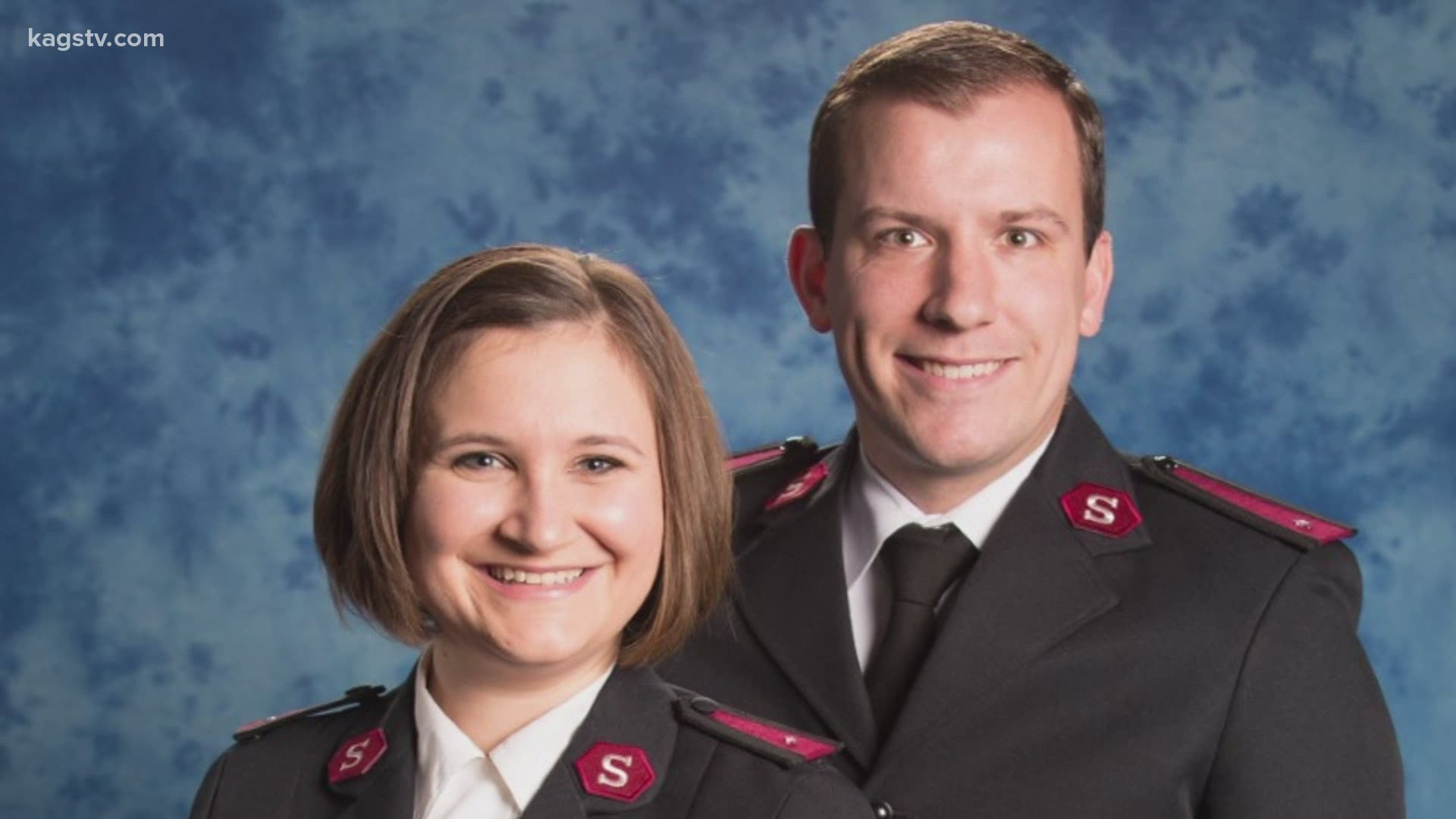 The couple grew up with the Salvation Army, starting their official journey in service in Arlington. Now, they're excited about their new home in B-CS.