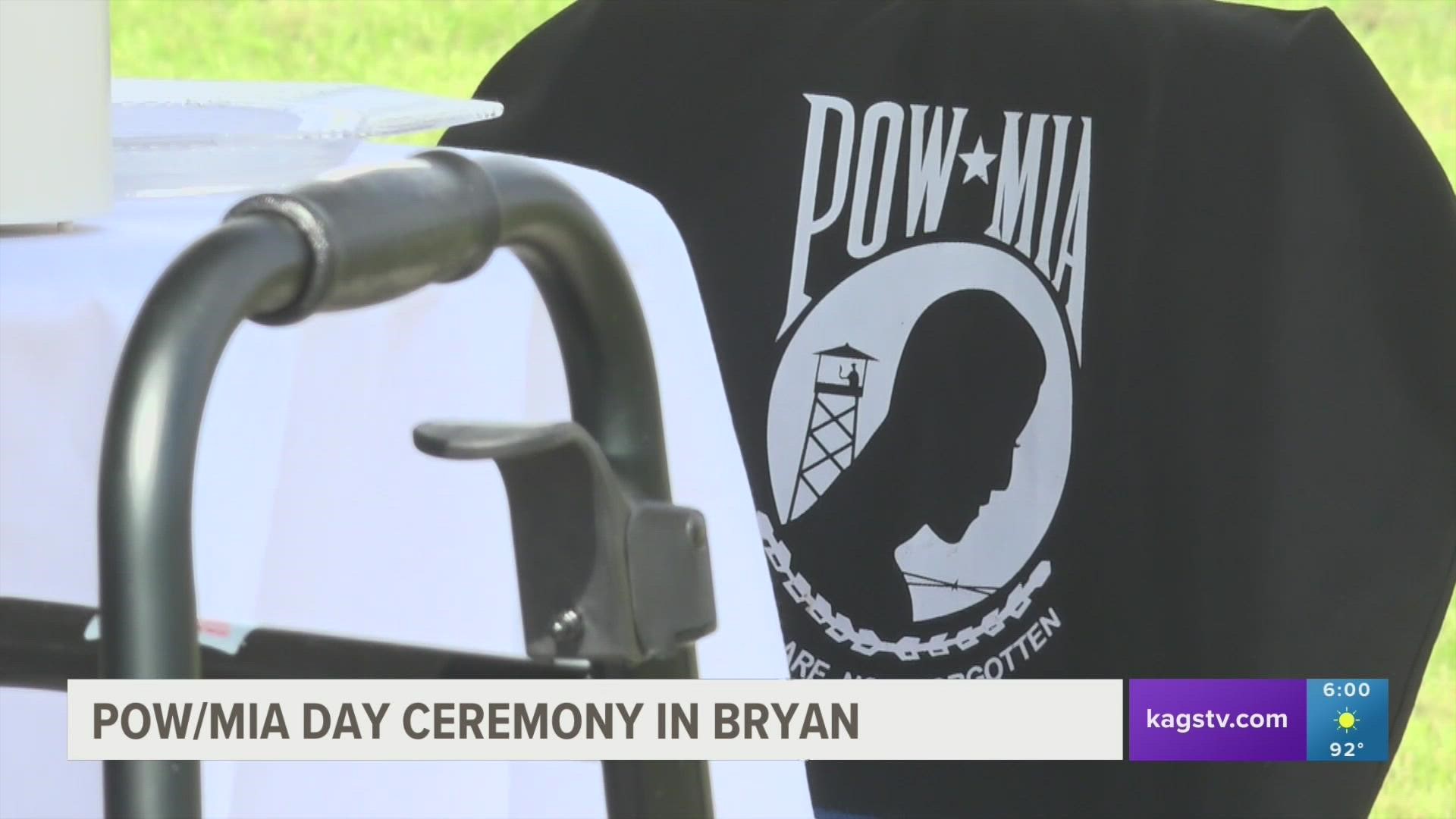 Denise DuBois, the daughter of a soldier who went missing in battle, said that Friday's ceremony was the first time she was able to share her father's story.