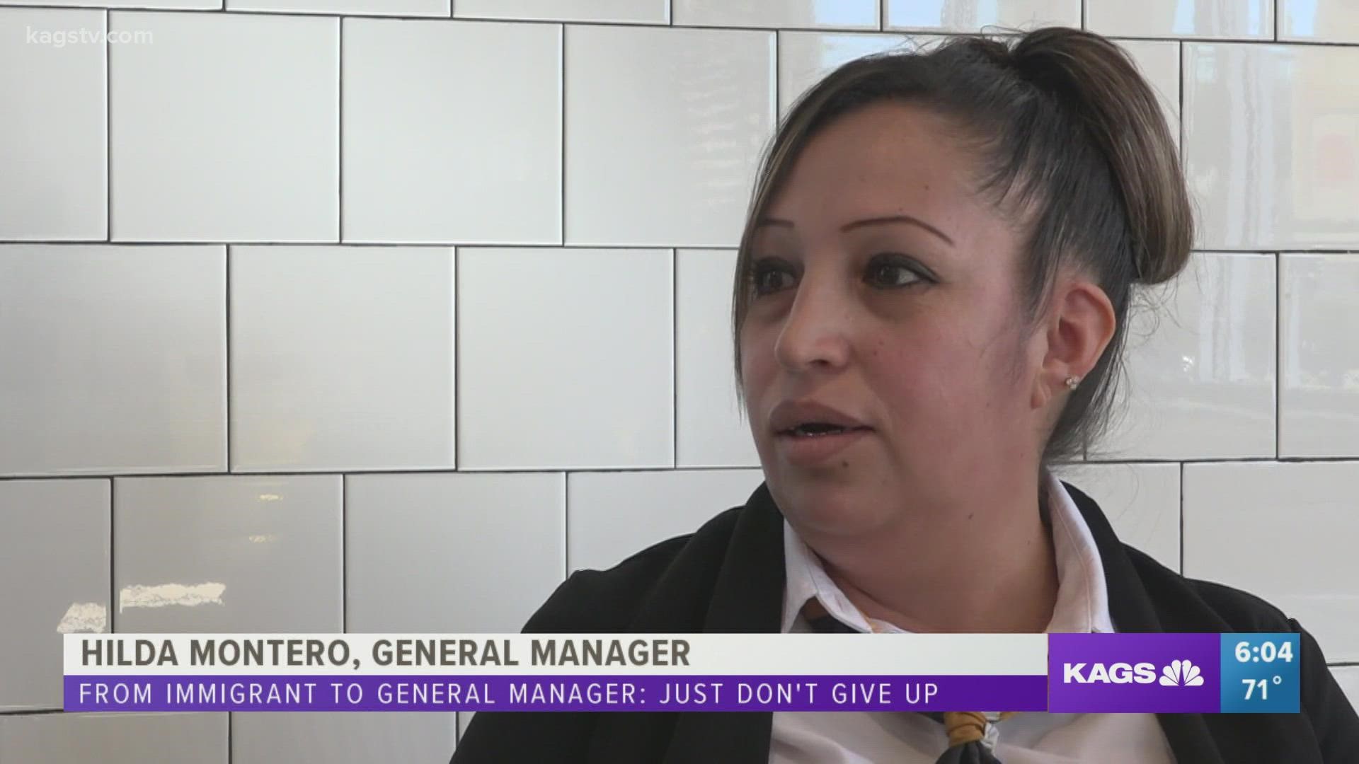 Hilda Montero is a general manager for McDonald's in College Station and made her way to a management position