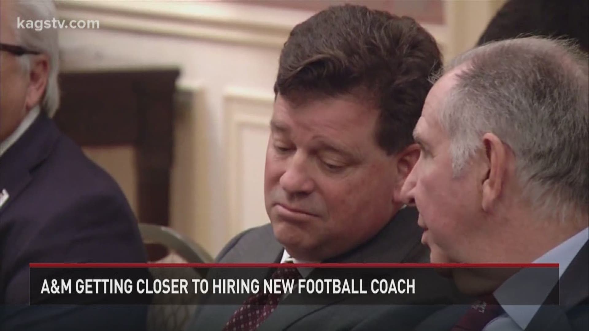 Texas A&M's Board of Regents met on-campus Thursday to discuss the hiring of the Aggies' new football coach.