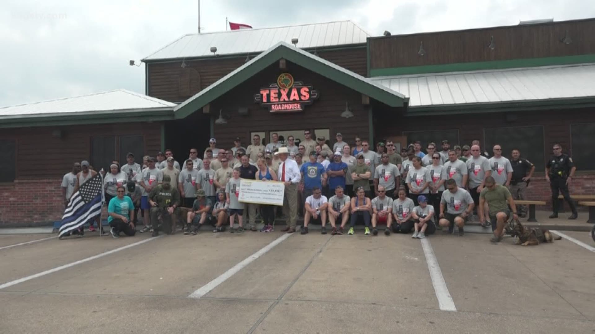 Law enforcement from across the Brazos Valley and Gulf Coast areas came together to carry the "Flame of Hope" for the upcoming Special Olympics.