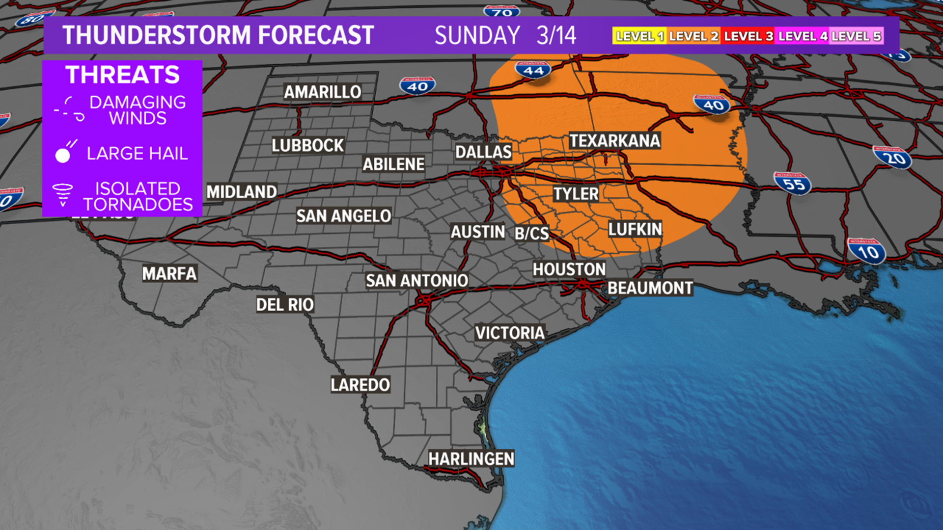 Multiple rounds of severe storms to impact Texas | kagstv.com