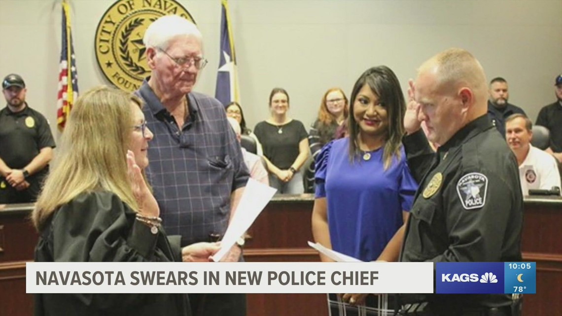 Navasota PD swear in new Chief of Police