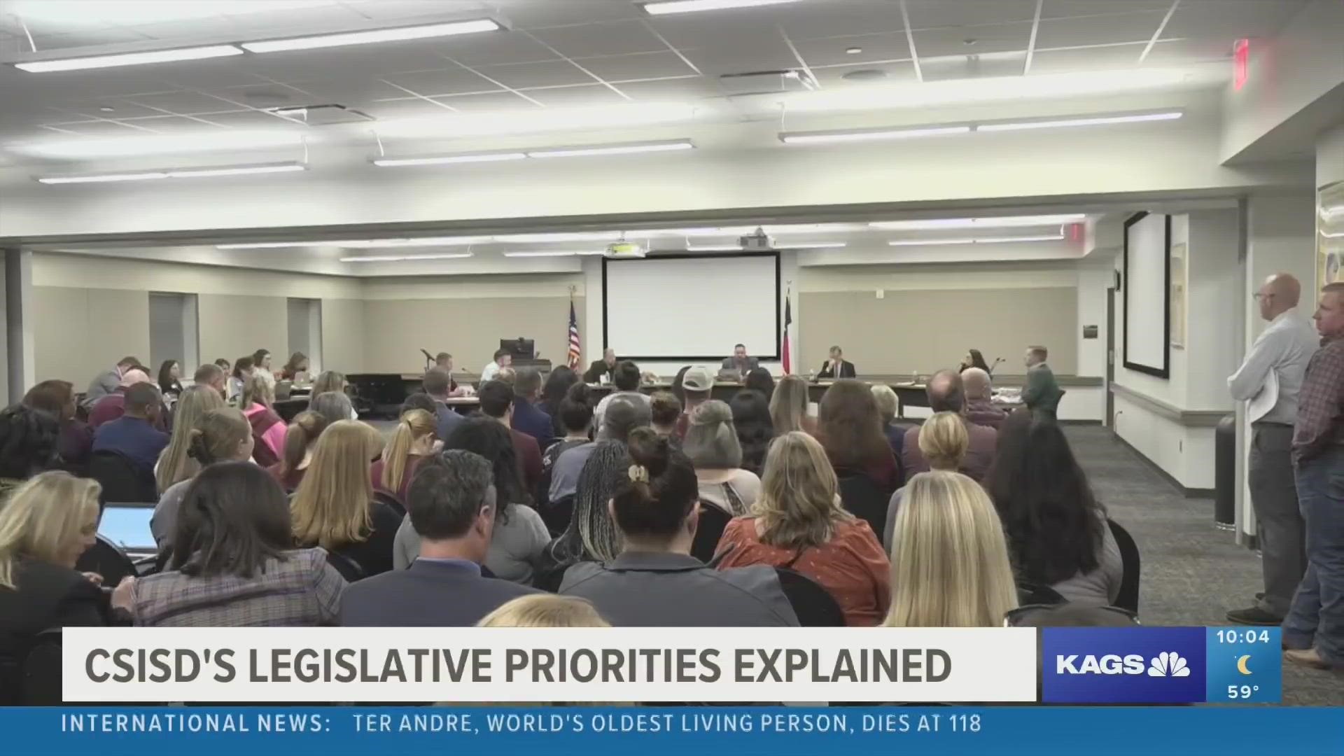 Superintendent Molly Perry went into detail about the legislative priorities that were adopted for the year and why teacher retention is one of their main focuses.