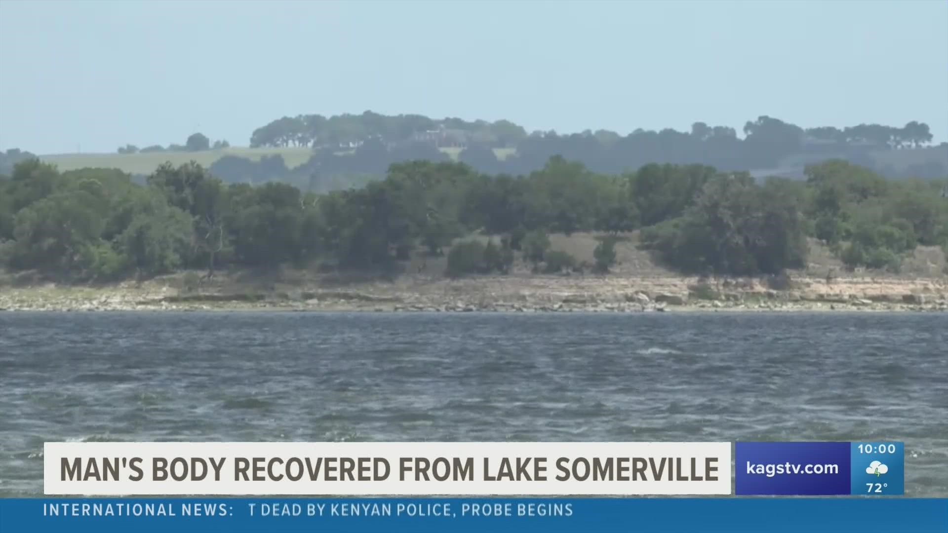 The body of a man reported missing in Brazoria County was found in Lake Somerville.