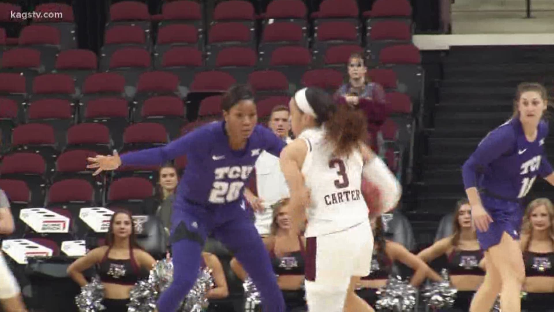 Texas A&M women's basketball star Chennedy Carter was selected by the Atlanta Dream at number four overall during Friday night's WNBA Draft.