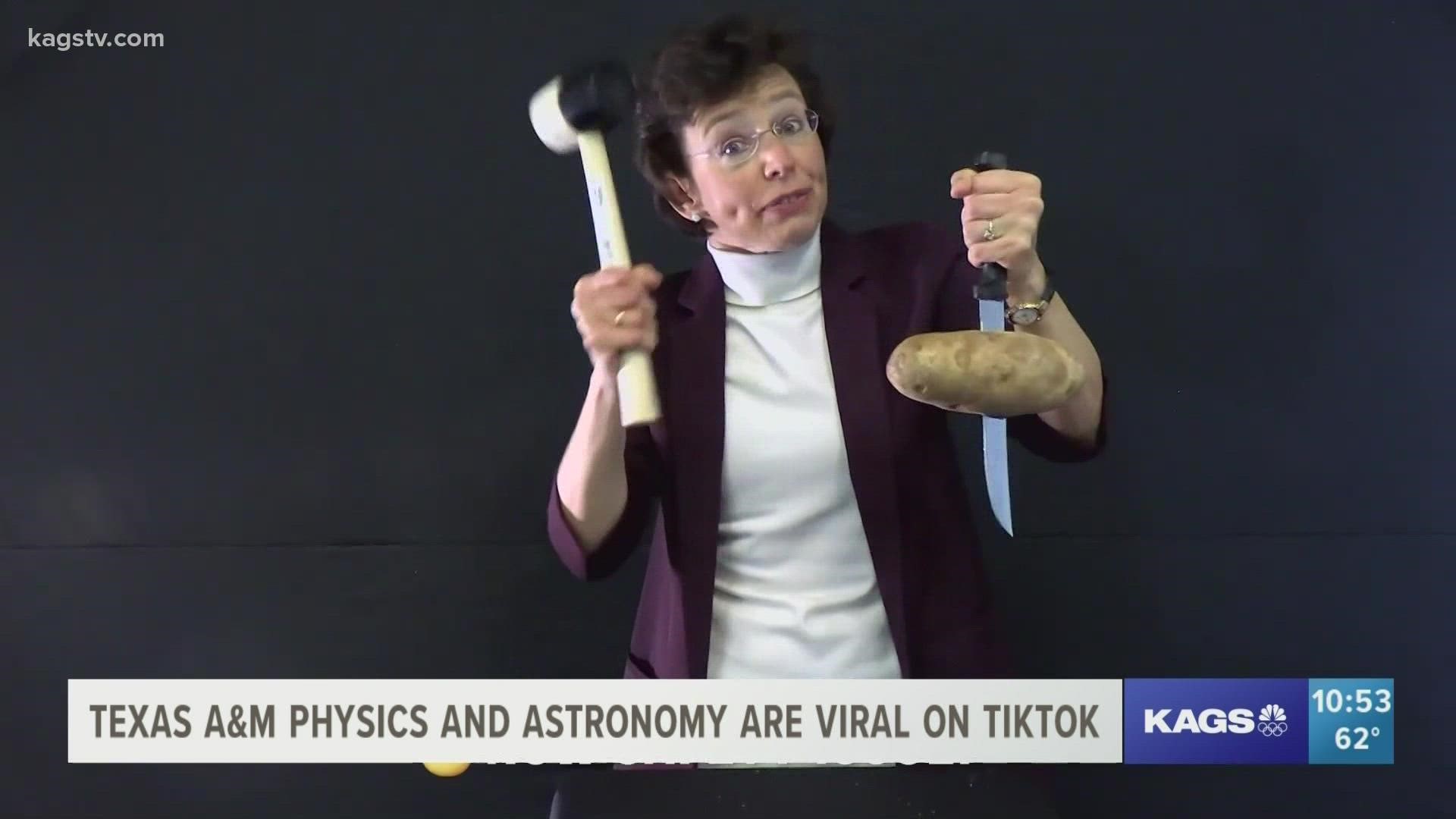 Move over Aggie Football. Texas A&M's Physics & Astronomy Department reigns on TikTok with its videos totaling more than 32 million views.