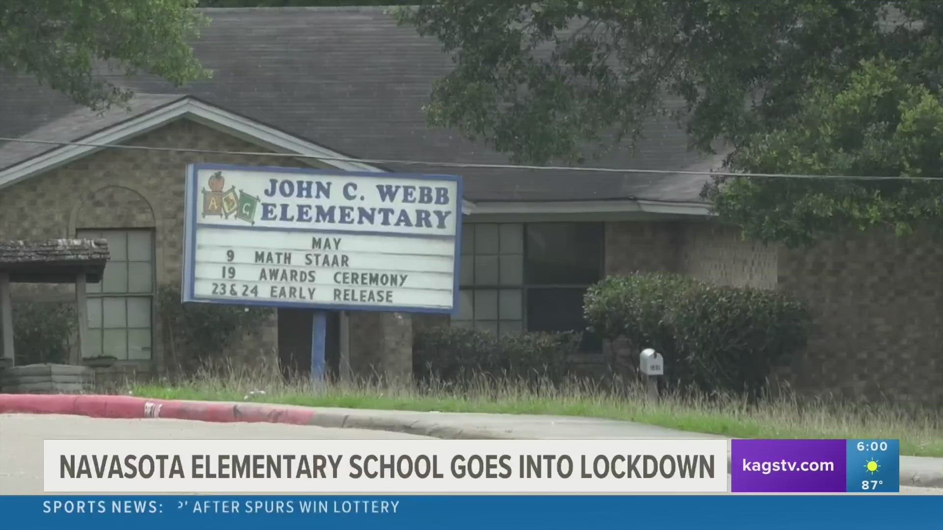 What was reported as a "prank on a friend" prompted two elementary school lockdowns in Navasota Tuesday morning, according to police.
