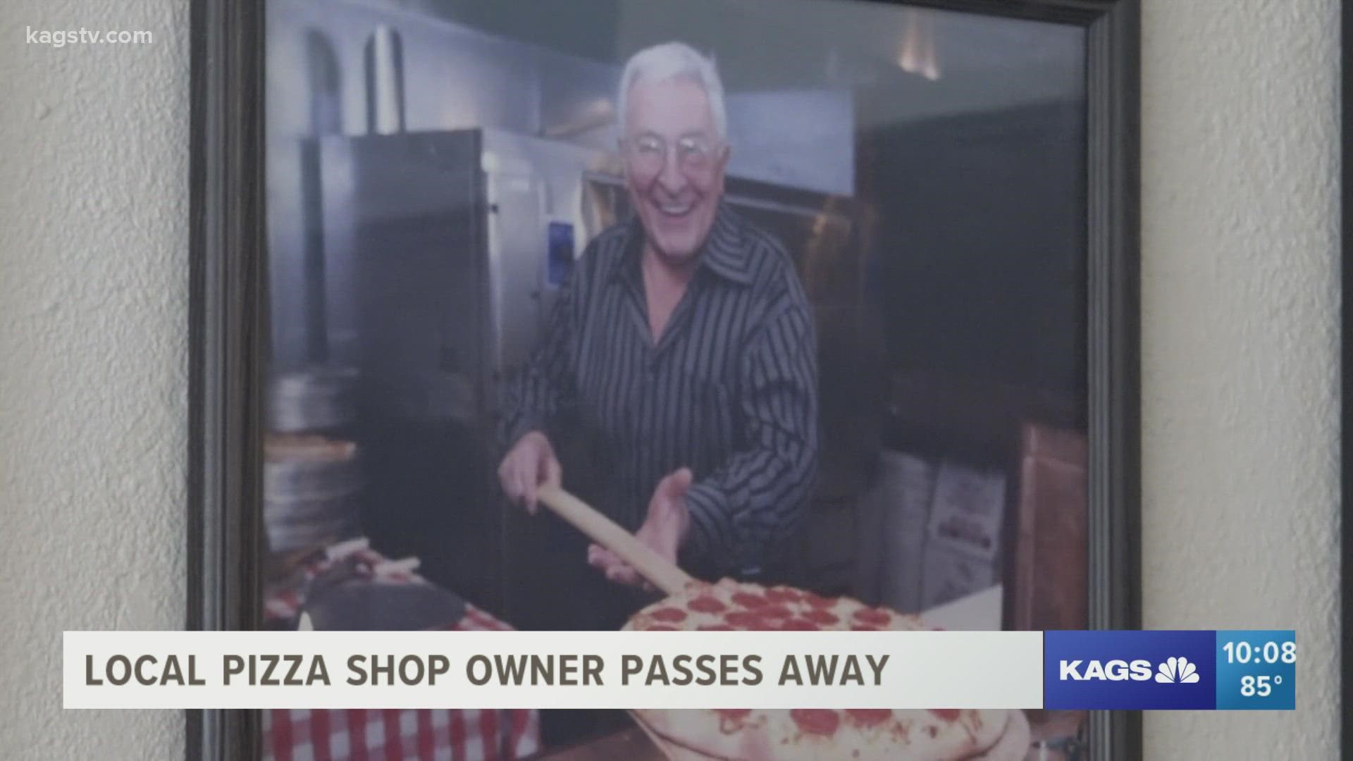 Despite his passing, his friends and family will keep Mr. G's Pizzeria going to carry on the Bryan businessman's legacy.