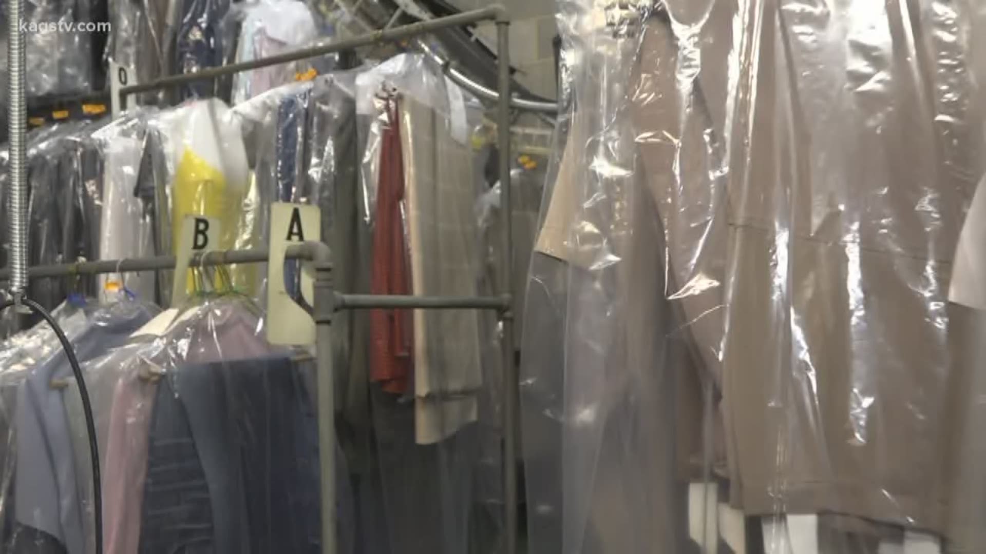The Aggie owned and family-owned dry cleaner is open because it is considered an essential business, but it is not seeing the same number of customers from January.