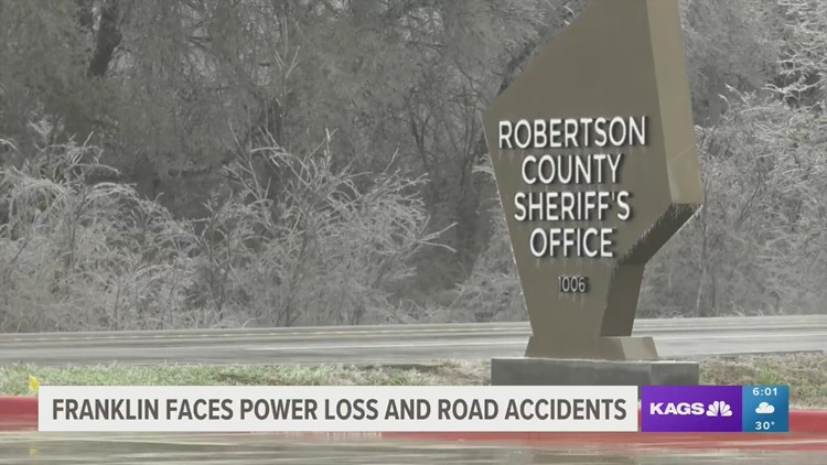 City of Franklin without power as winter weather bears down on parts of Texas