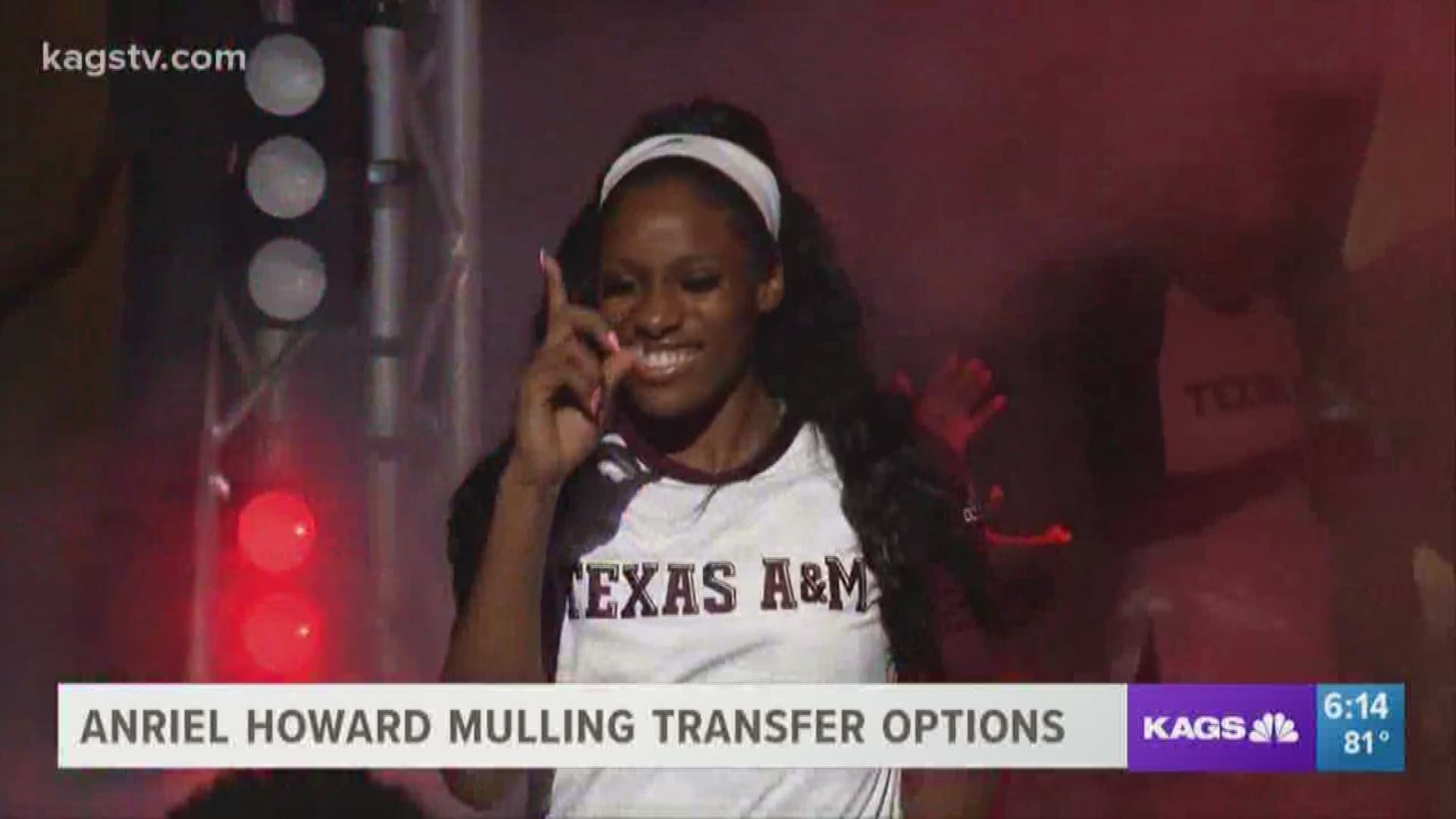 Texas A&M junior forward is considering a move as a graduate transfer from the Aggie women's basketball program.