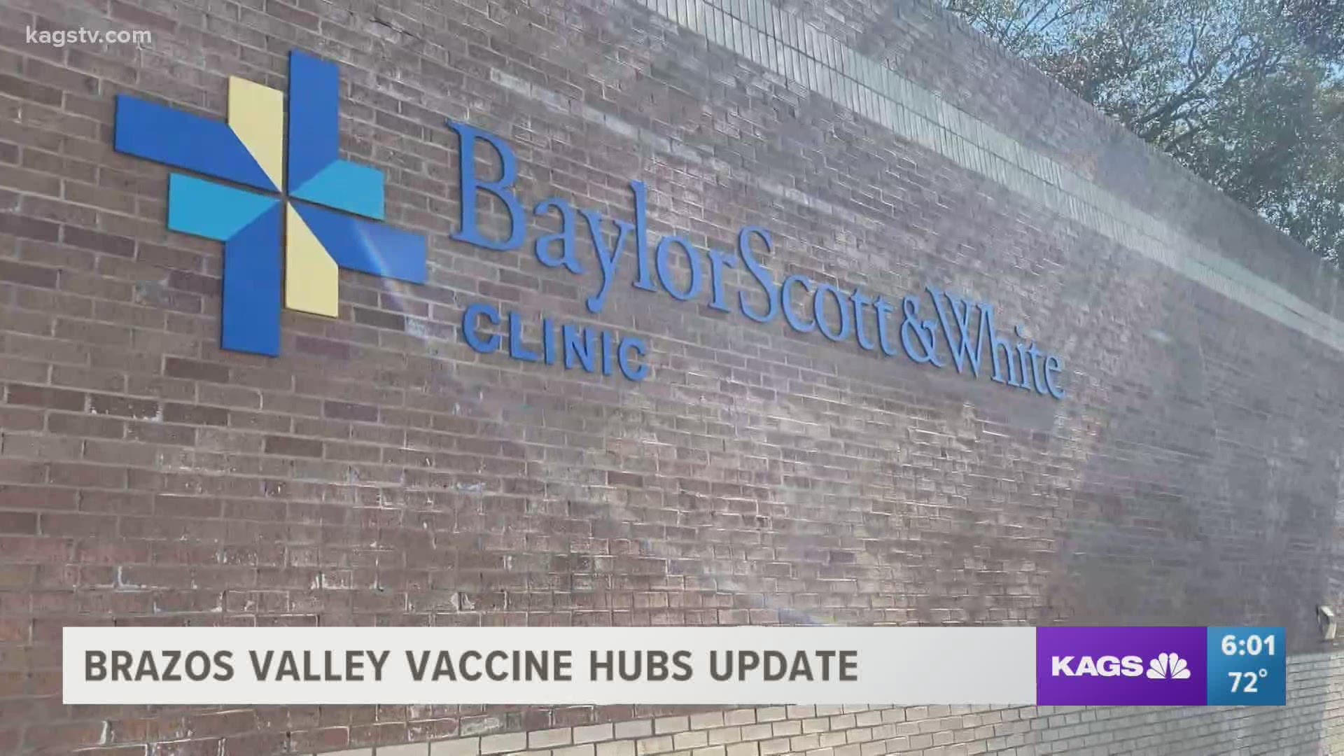 KAGS News reached out to all the Brazos Valley vaccine hub leaders and found out what updates are going on this week March 8-12.