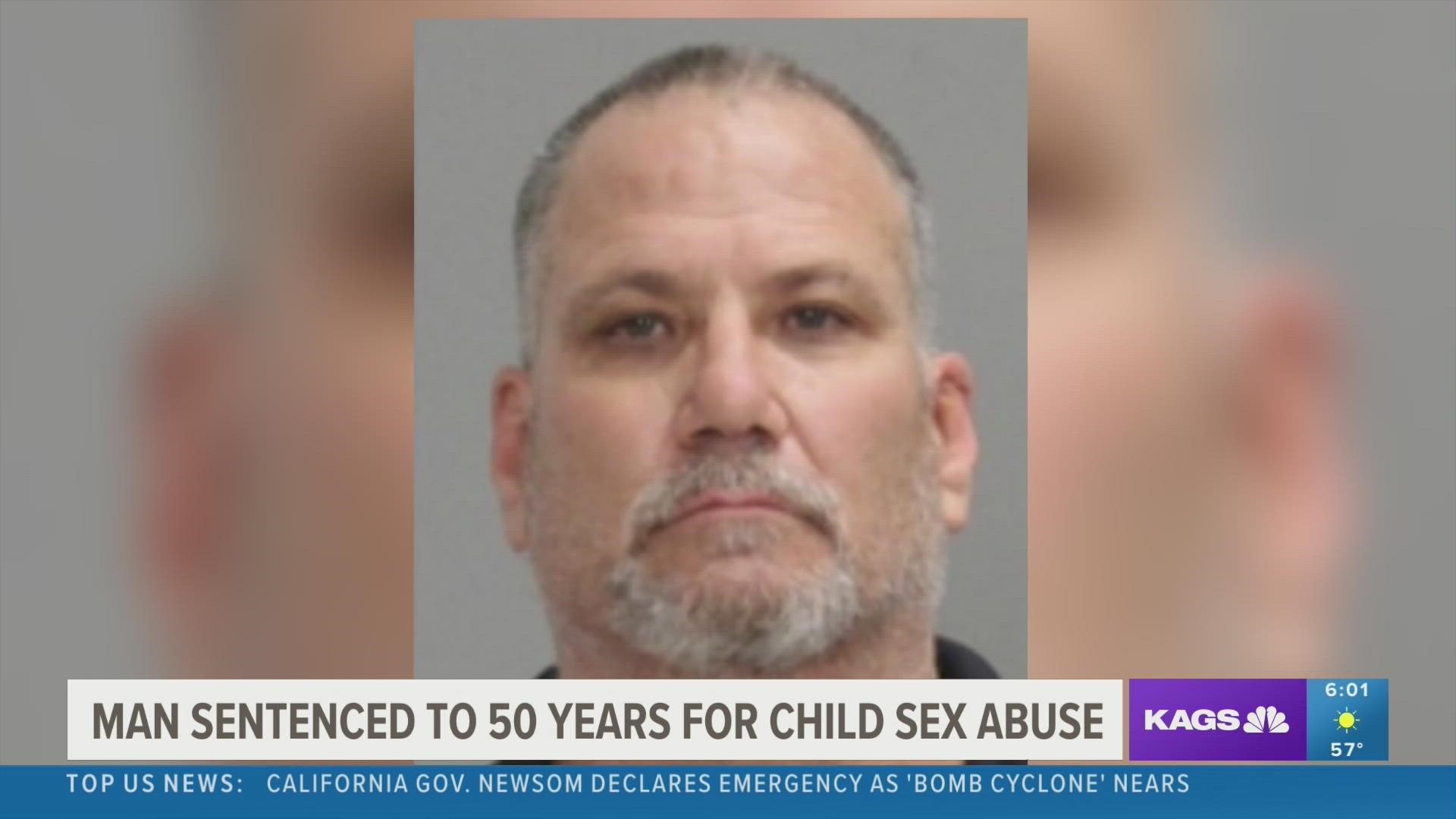 50 Guys 50 Girls Xxx Videos - Authorities: Man given 50 year sentence for child sexual crimes | kagstv.com