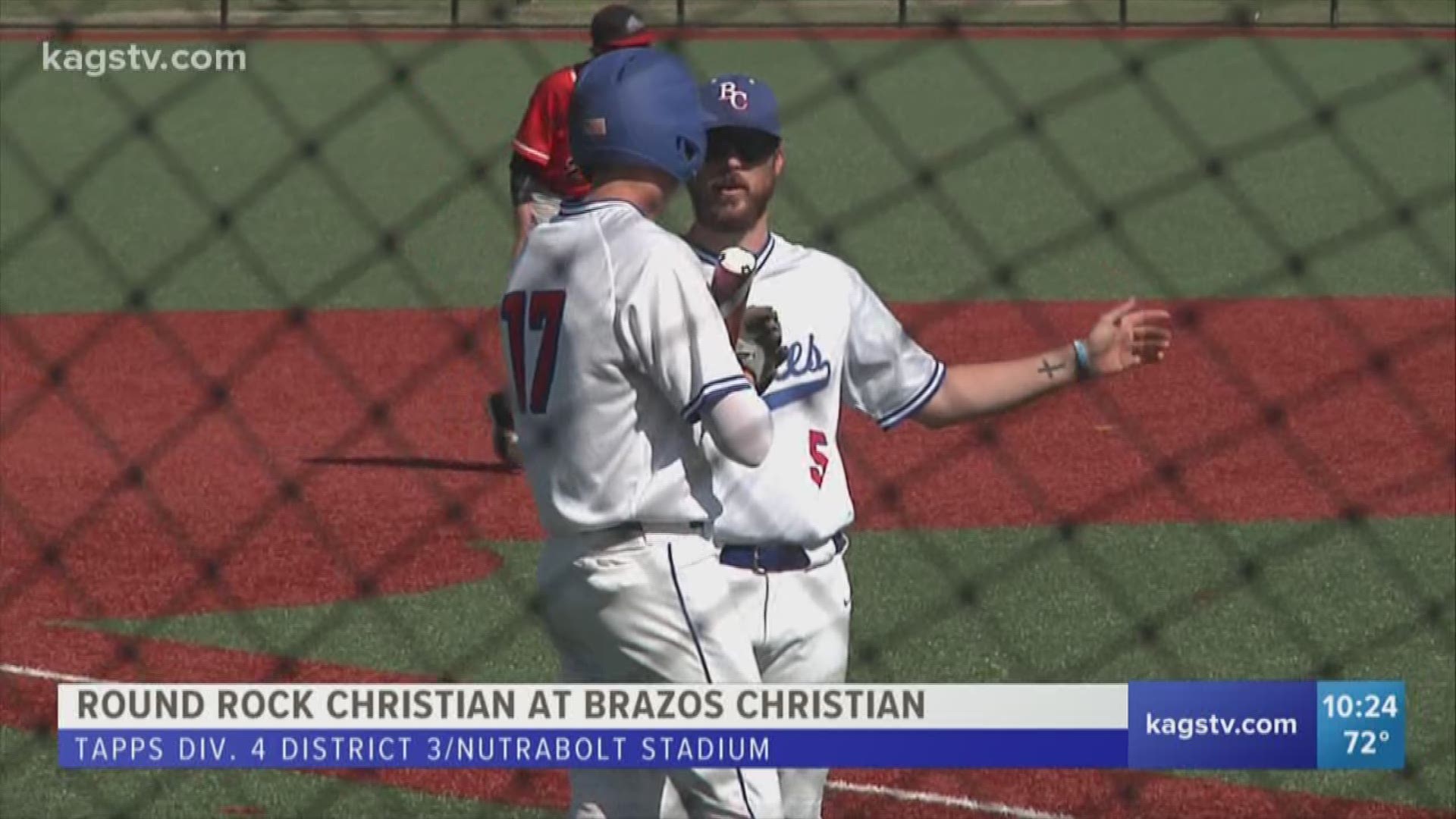 Brazos Christian swept a doubleheader with Round Rock Christian 17-1 and 10-0.