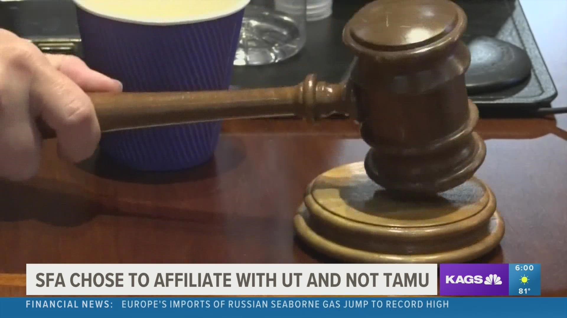 The decision was an 8-1 vote to join the University of Texas university system over Texas A&M, despite a number of board members being Aggie alumni.