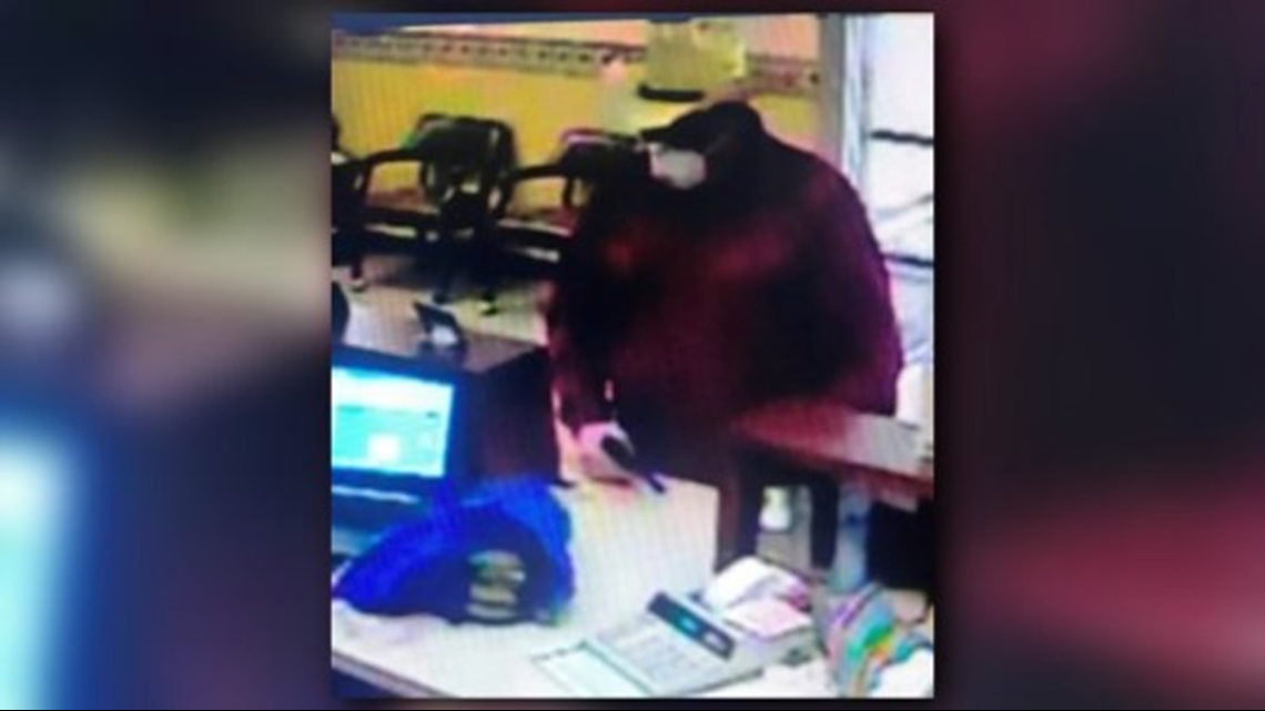 Suspect still at large in Burton bank robbery kagstv