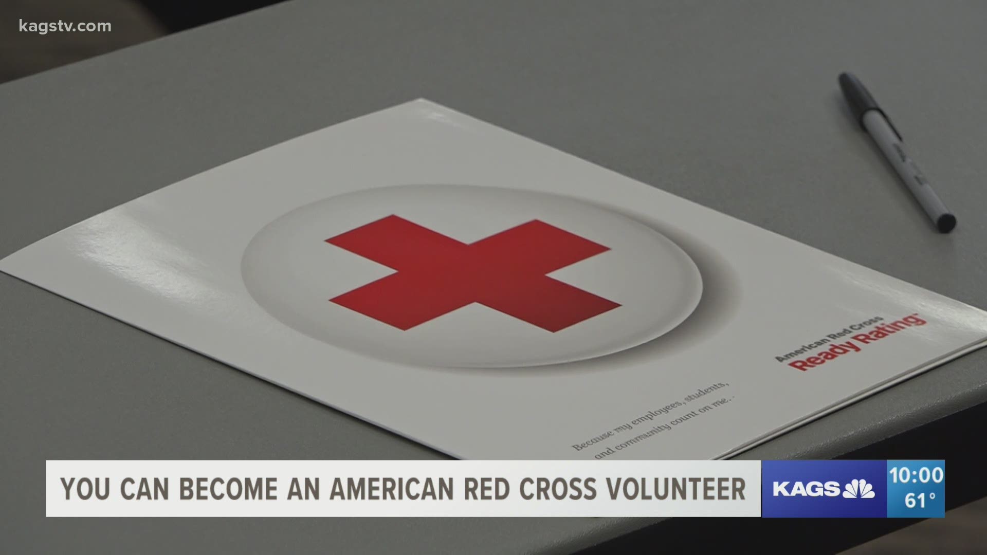 Over at the Brazos Center Vaccine Hub, the American Red Cross began in-person seminars to train anyone to become a first responder.