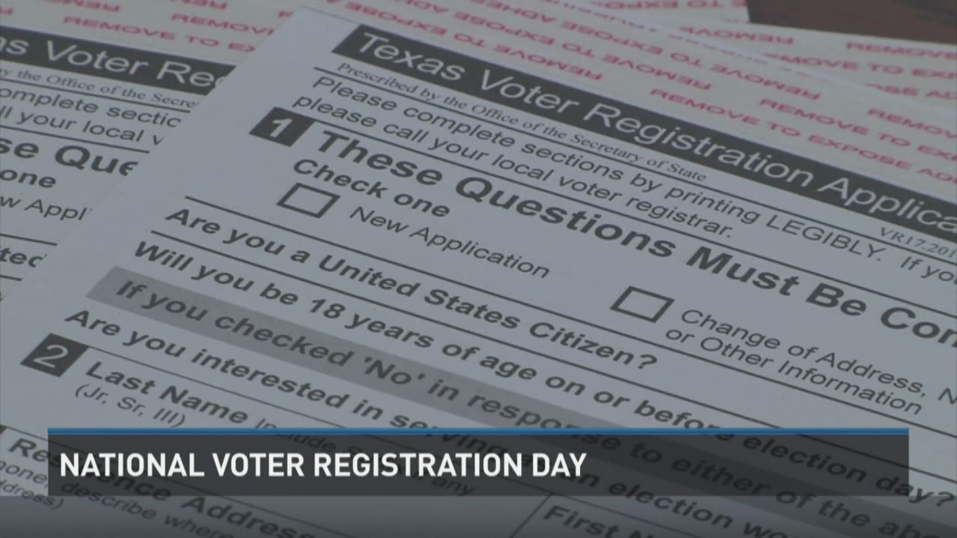 The Brazos County elections administrator is encouraging people to register to vote.