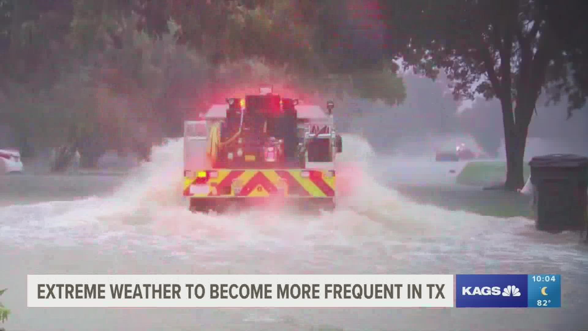 This week's heavy rainfalls across Texas have flooded homes and roadways resulting in water rescue operations and forcing emergency responders into action.