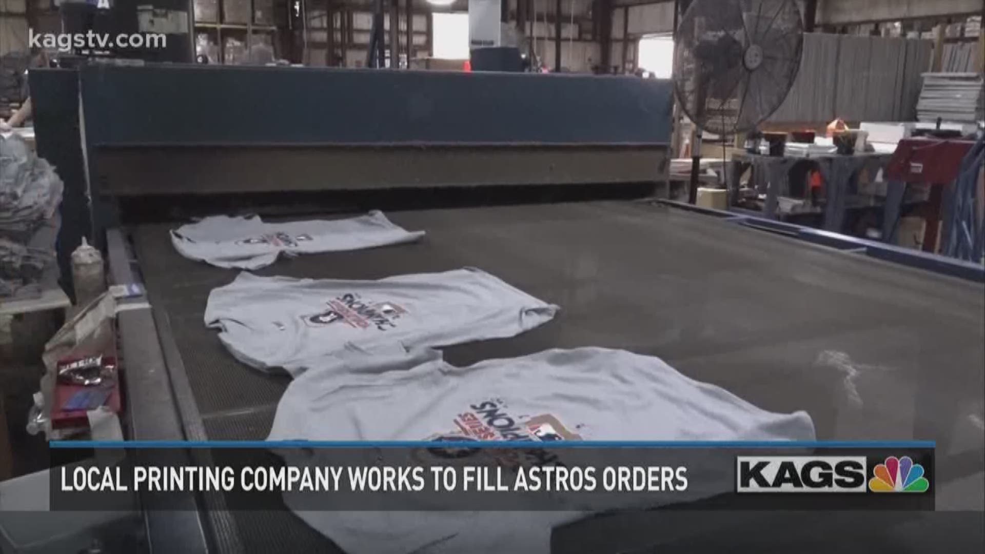 C.C. Creations works through the night to make Astros Championship Shirts