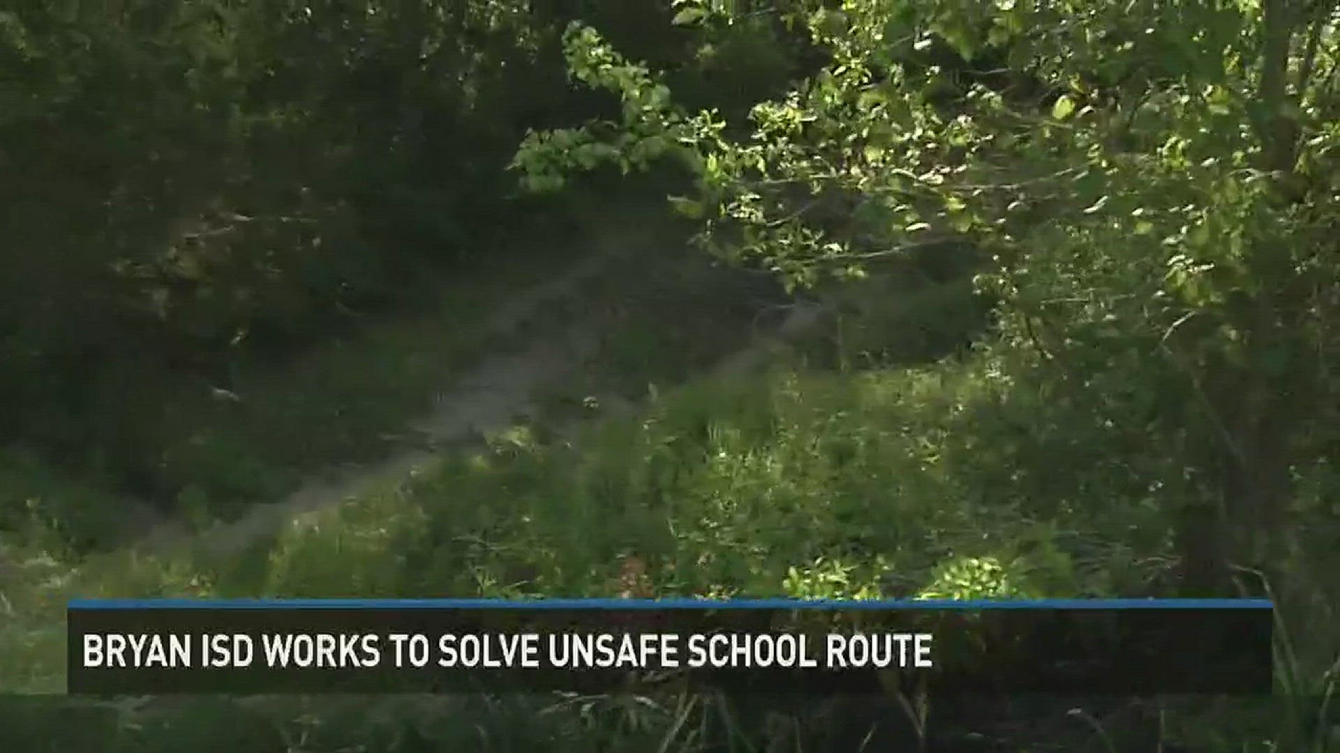 Mother is concerned about route children have to walk to school.