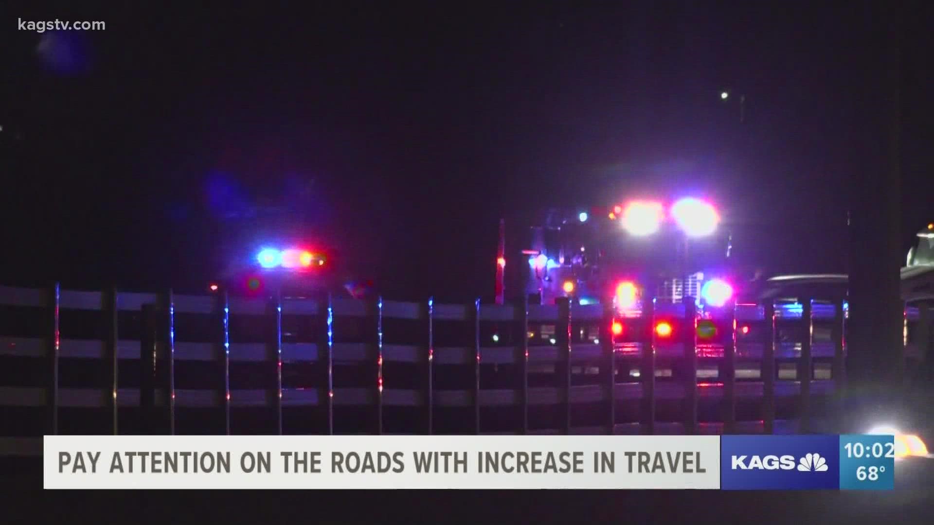 Brazos Valley law enforcement have been busy after several crashes on the roads.