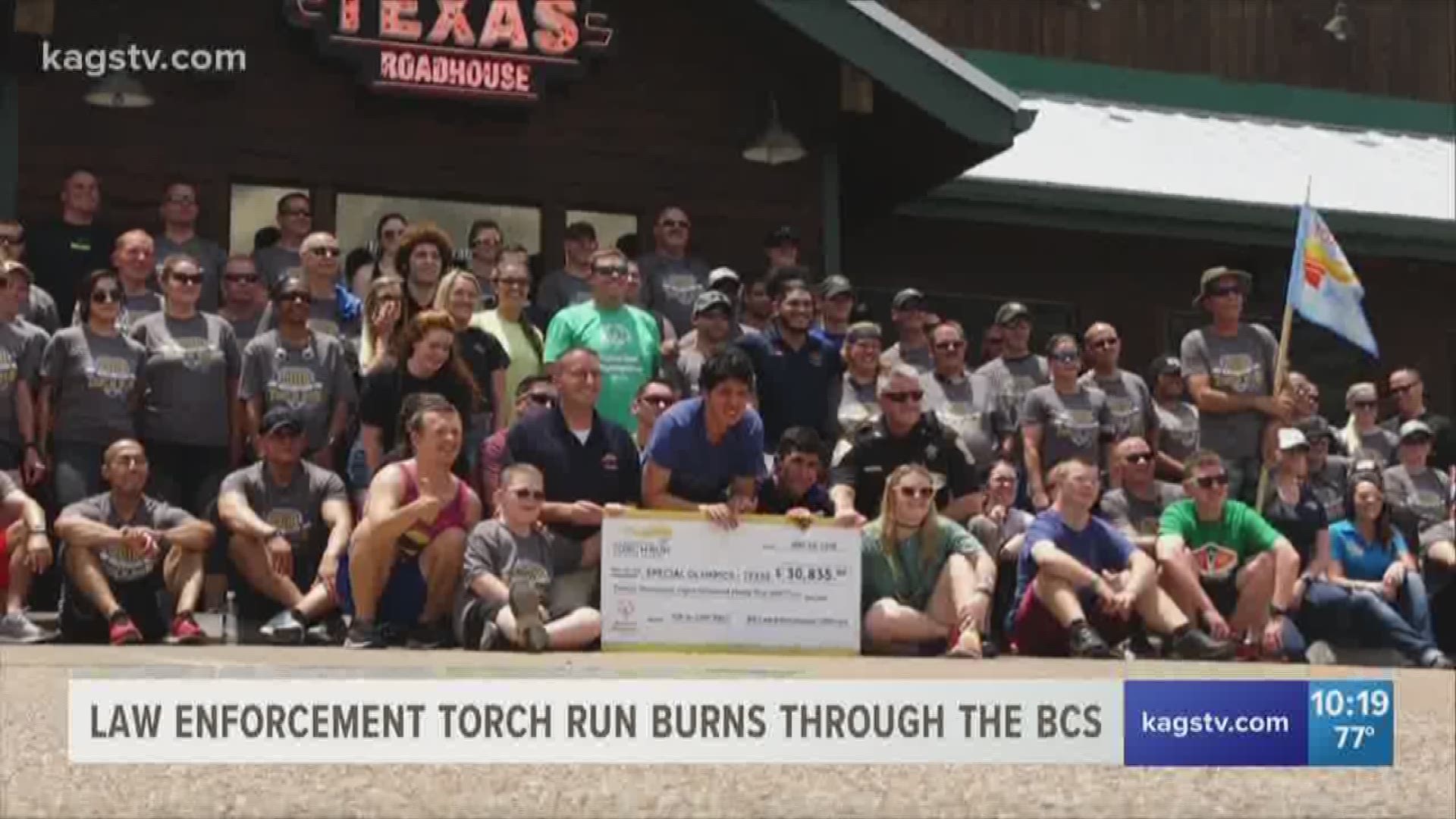 The Texas Law Enforcement Torch Run made its way through the BCS today on their journey to Arlington. This year our local agencies raised over $30,000 for the special Olympics.
