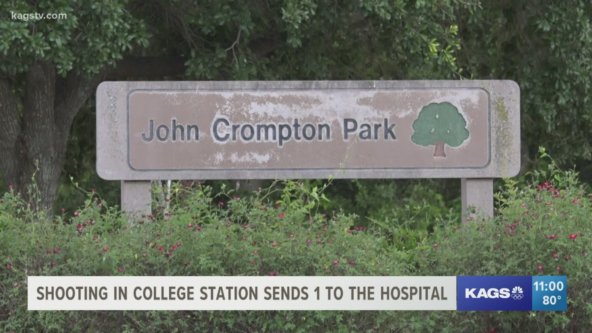 The shooting happened after 7 p.m. near John Crompton Park.