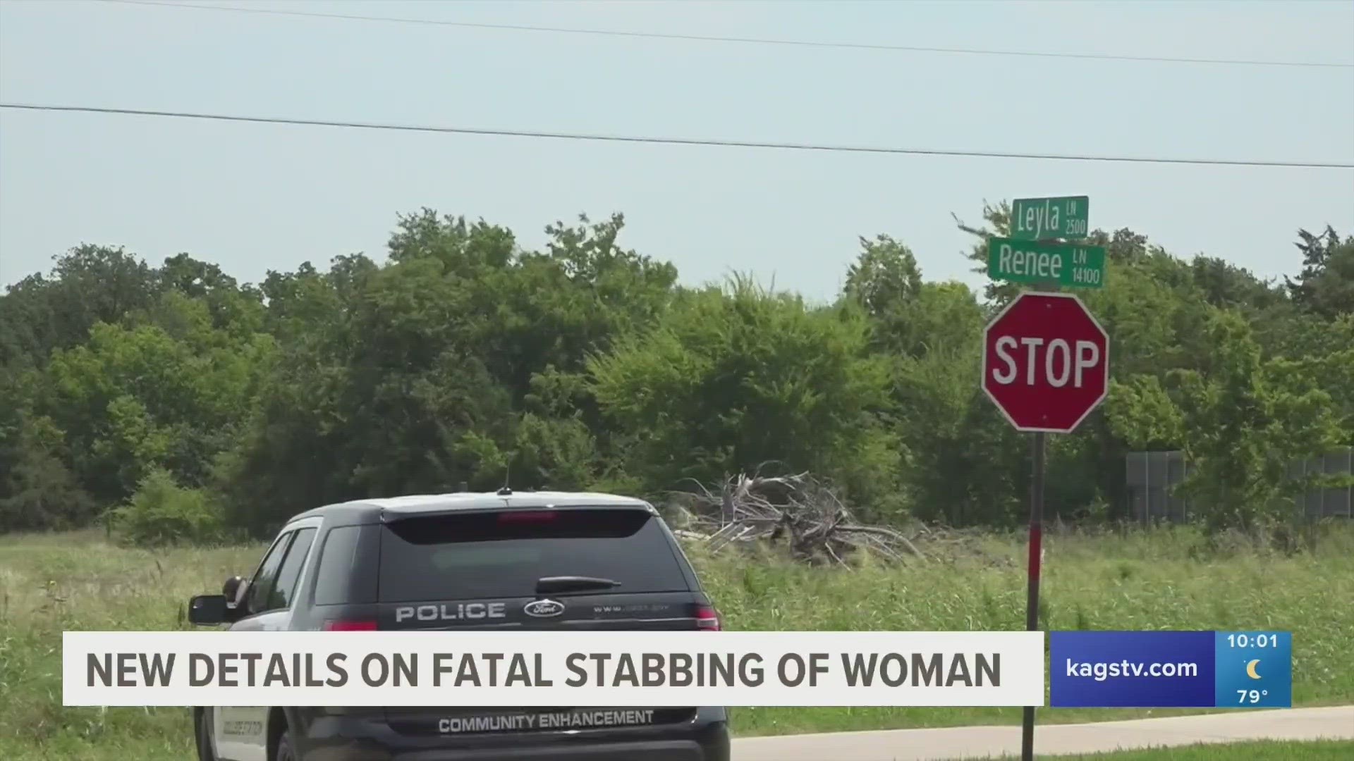 Brian Jutson, 45, was arrested and charged with murder by College Station Police after fatally stabbing his wife on Tuesday.