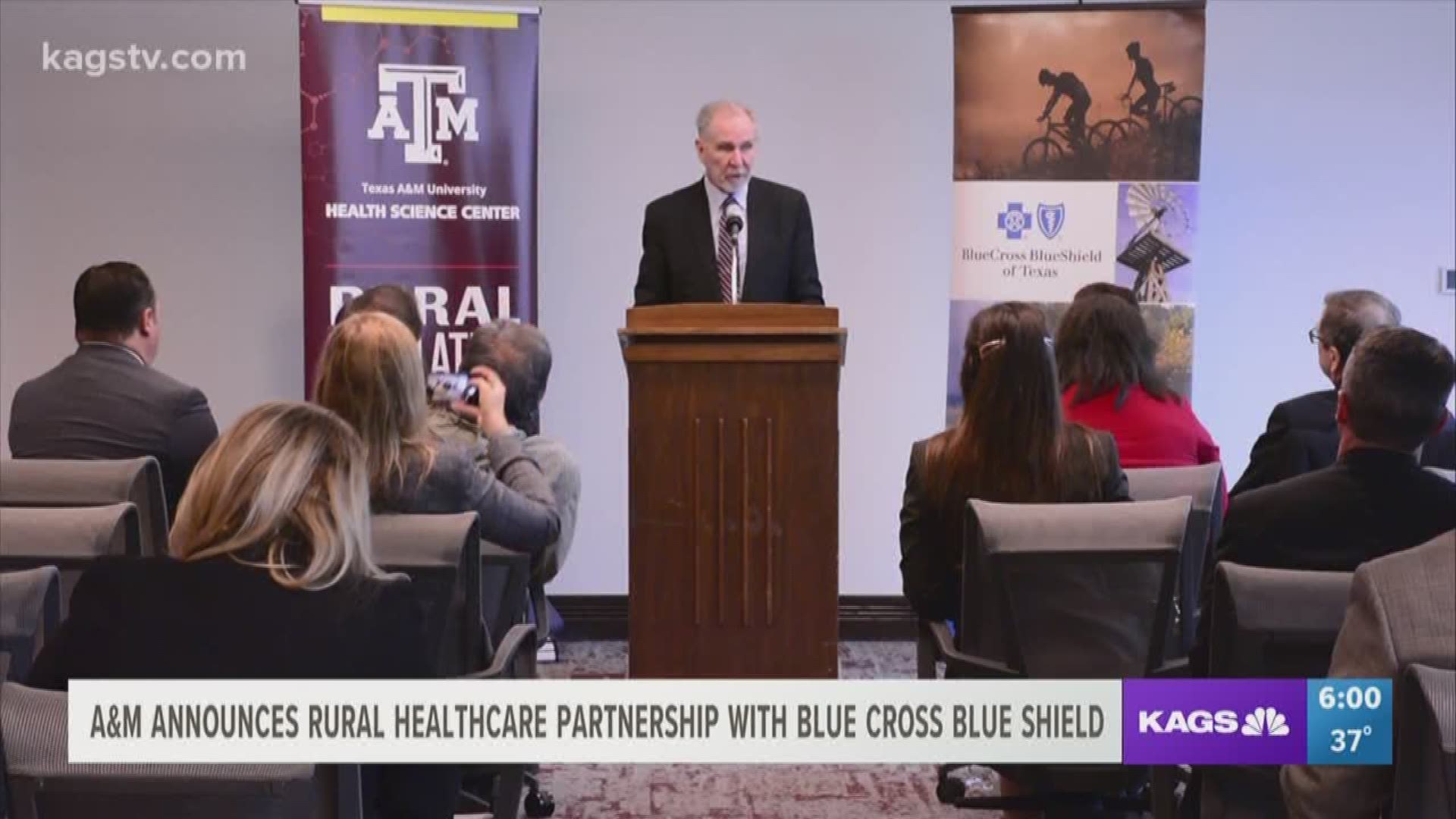 Texas A&M University and Blue Cross Blue Shield of Texas announced a new collaborative project to identify and solve the health care challenges facing rural Texas communities.
