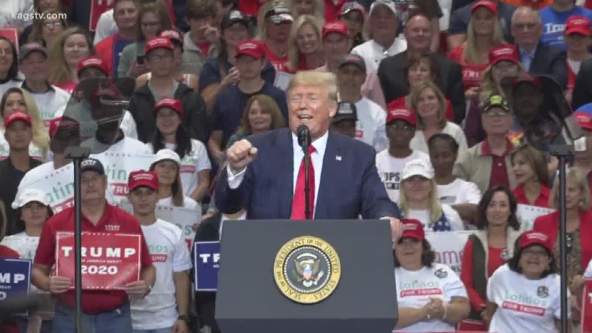 President Trump spoke to thousands of excited supporters Thursday in Dallas during a 'Keep America Great' campaign rally.