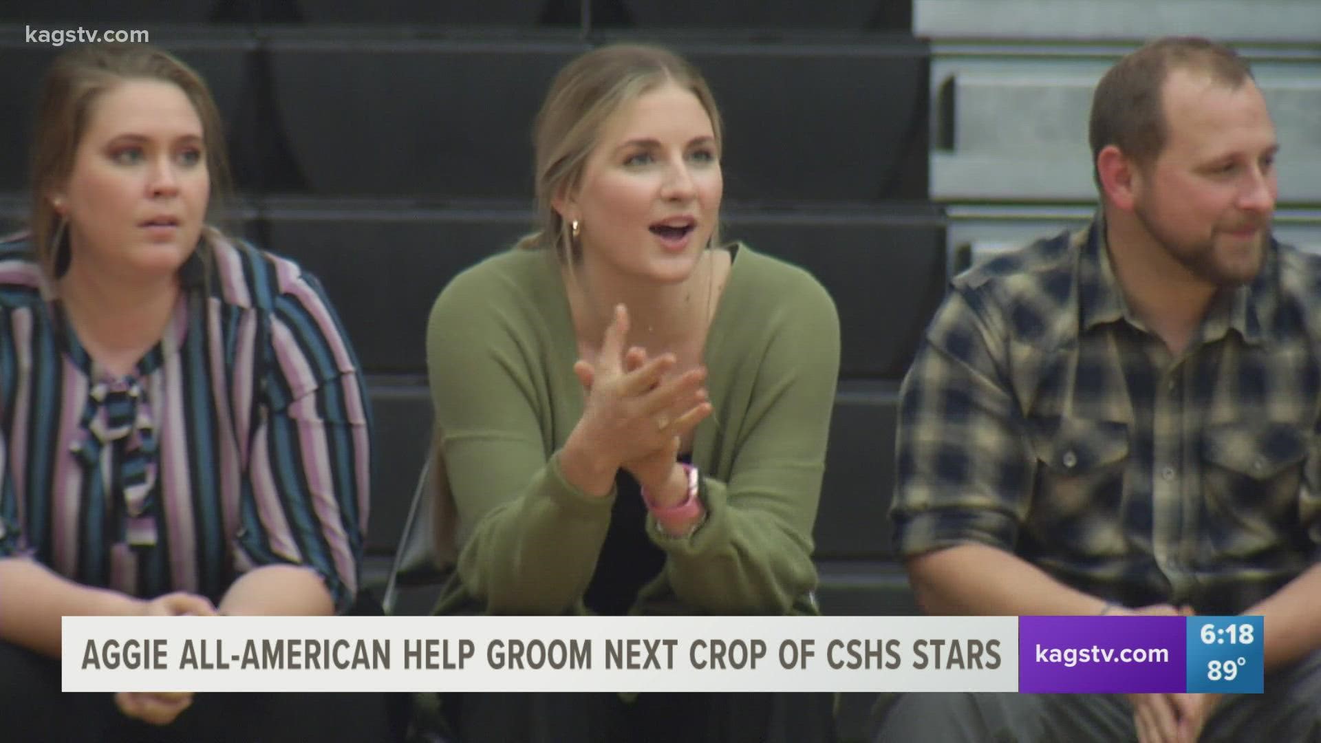 The two-time All-American at Texas A&M is now a coach at CSHS.