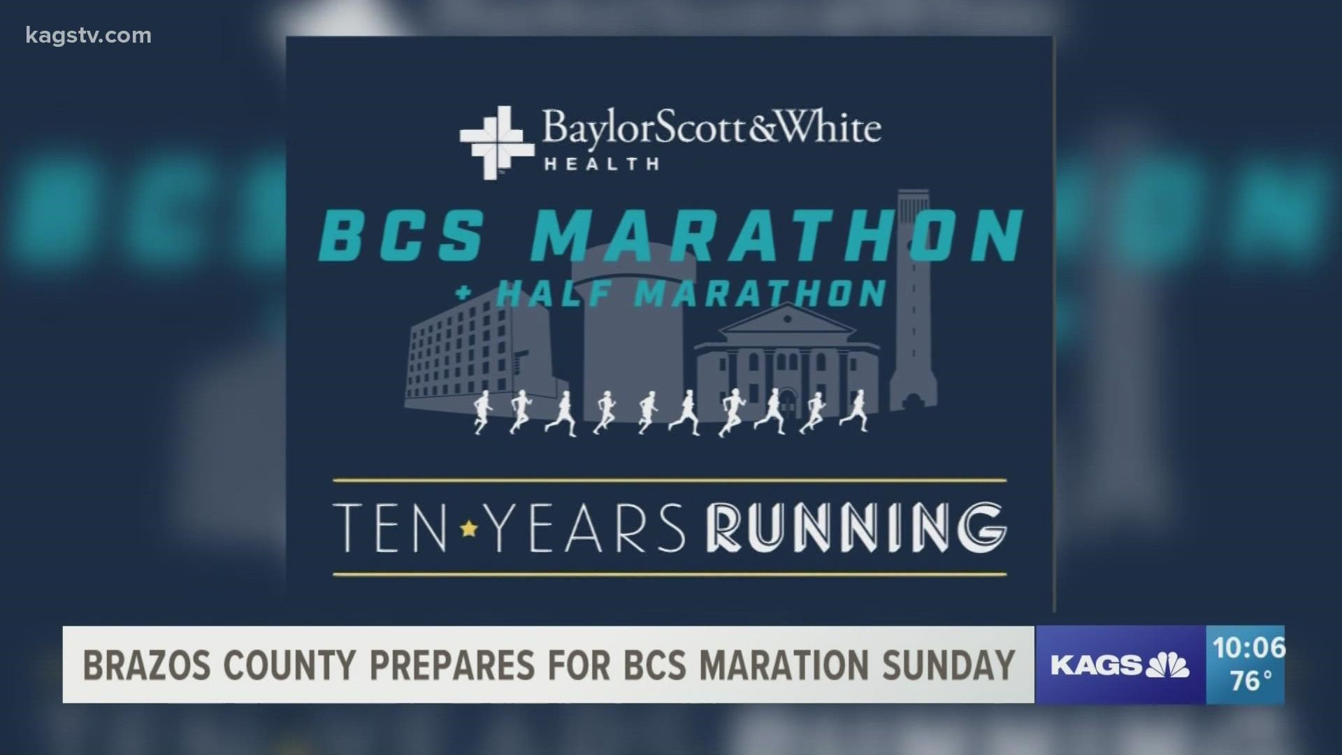 Road closures expected for annual BCS marathon