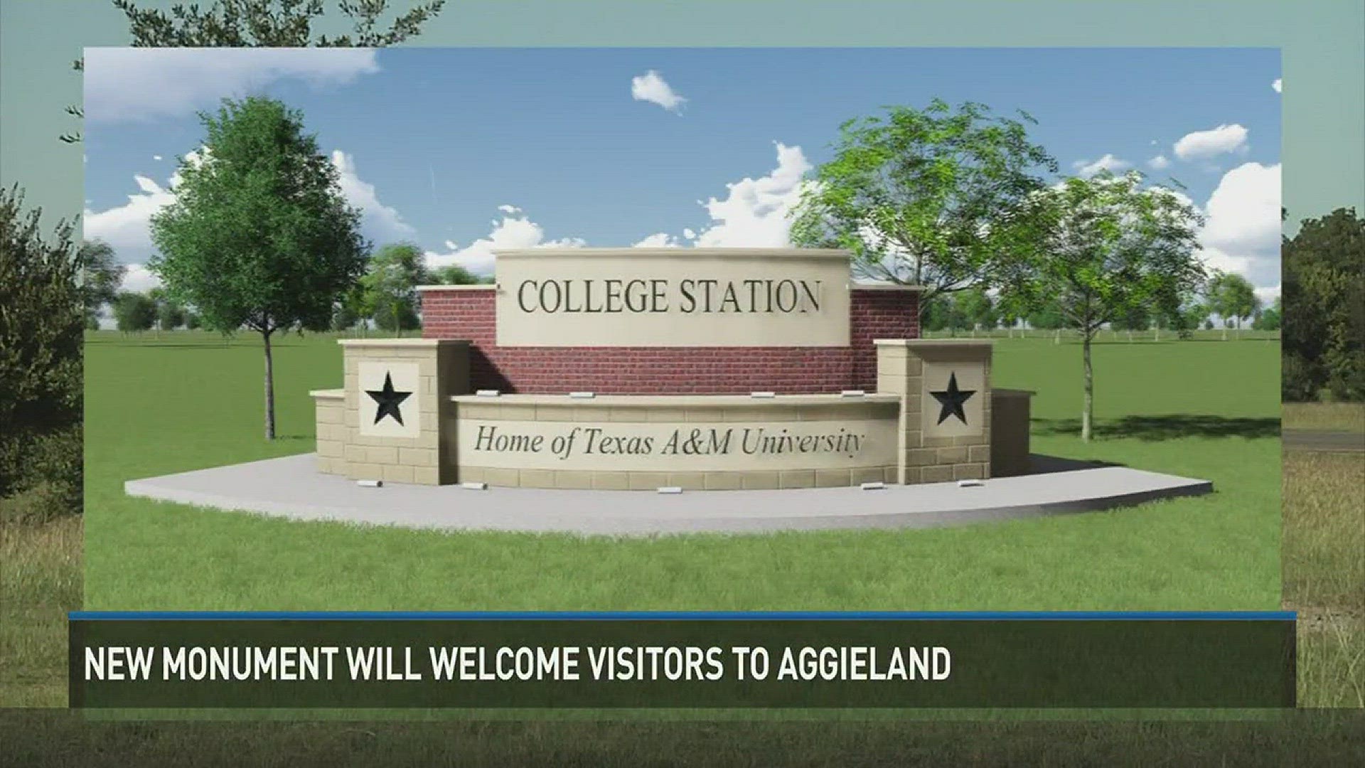 Texas A&M Welcome Sign