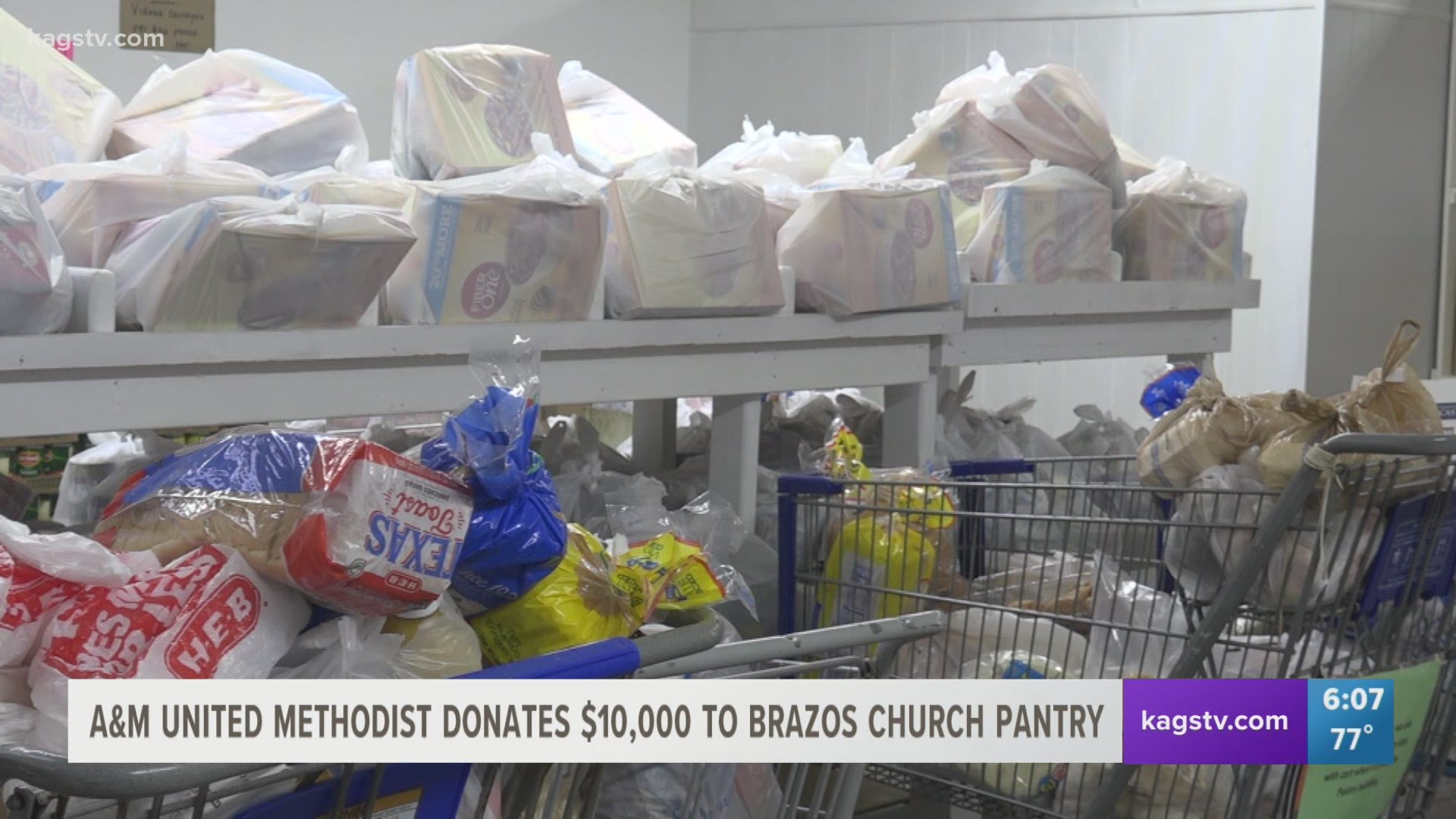 The extra money will help the local pantry continue feeding the community on a daily basis.