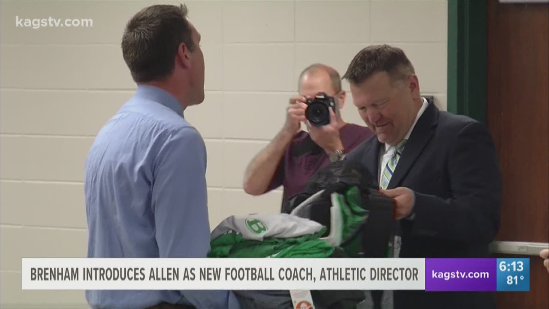 Brenham hired Eliot Allen to replace Glen West as its head football coach and athletic director on Monday.