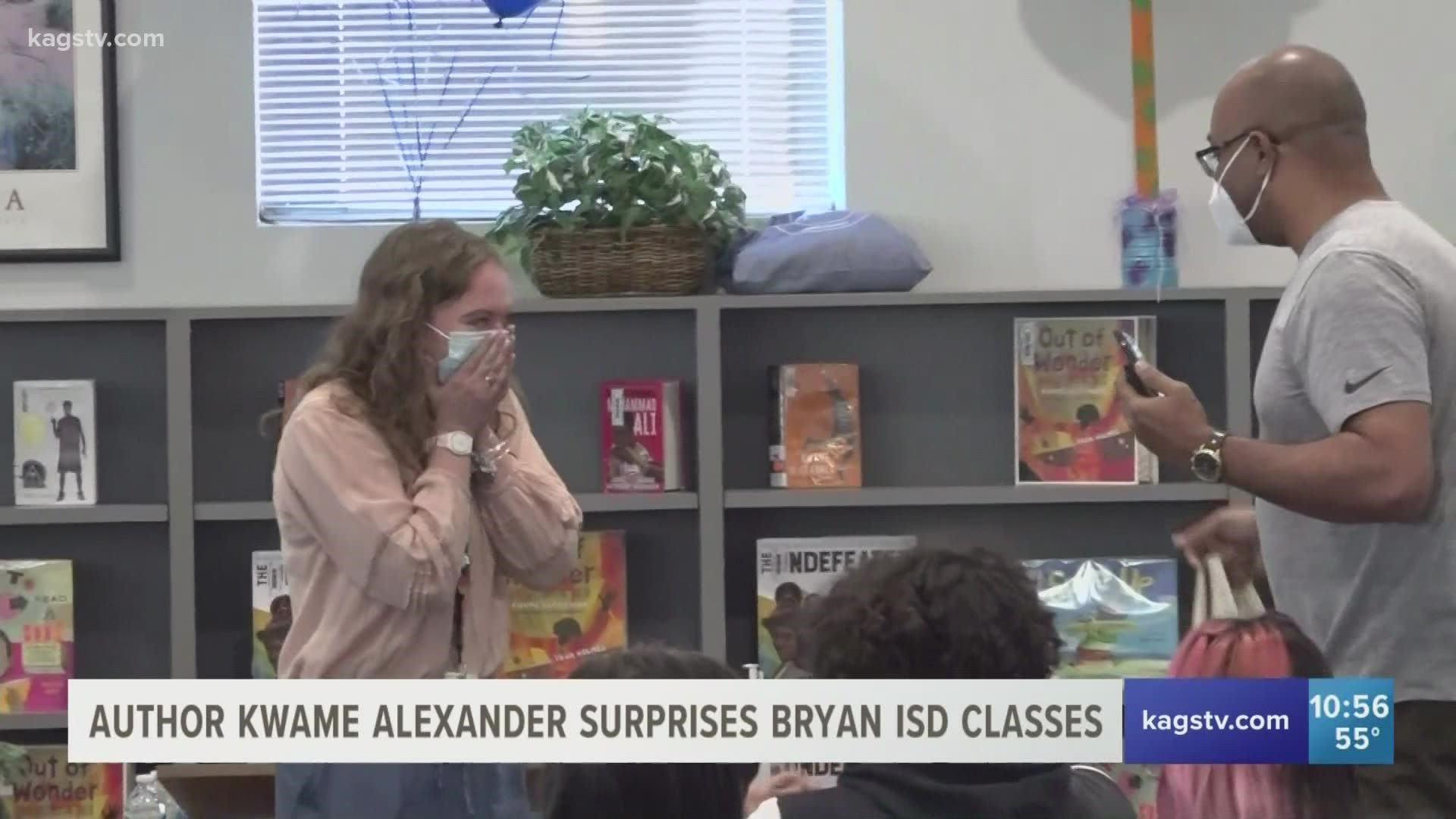 Bryan ISD teacher Abby Scoresby said it's how Alexander writes that strikes a chord with her students.