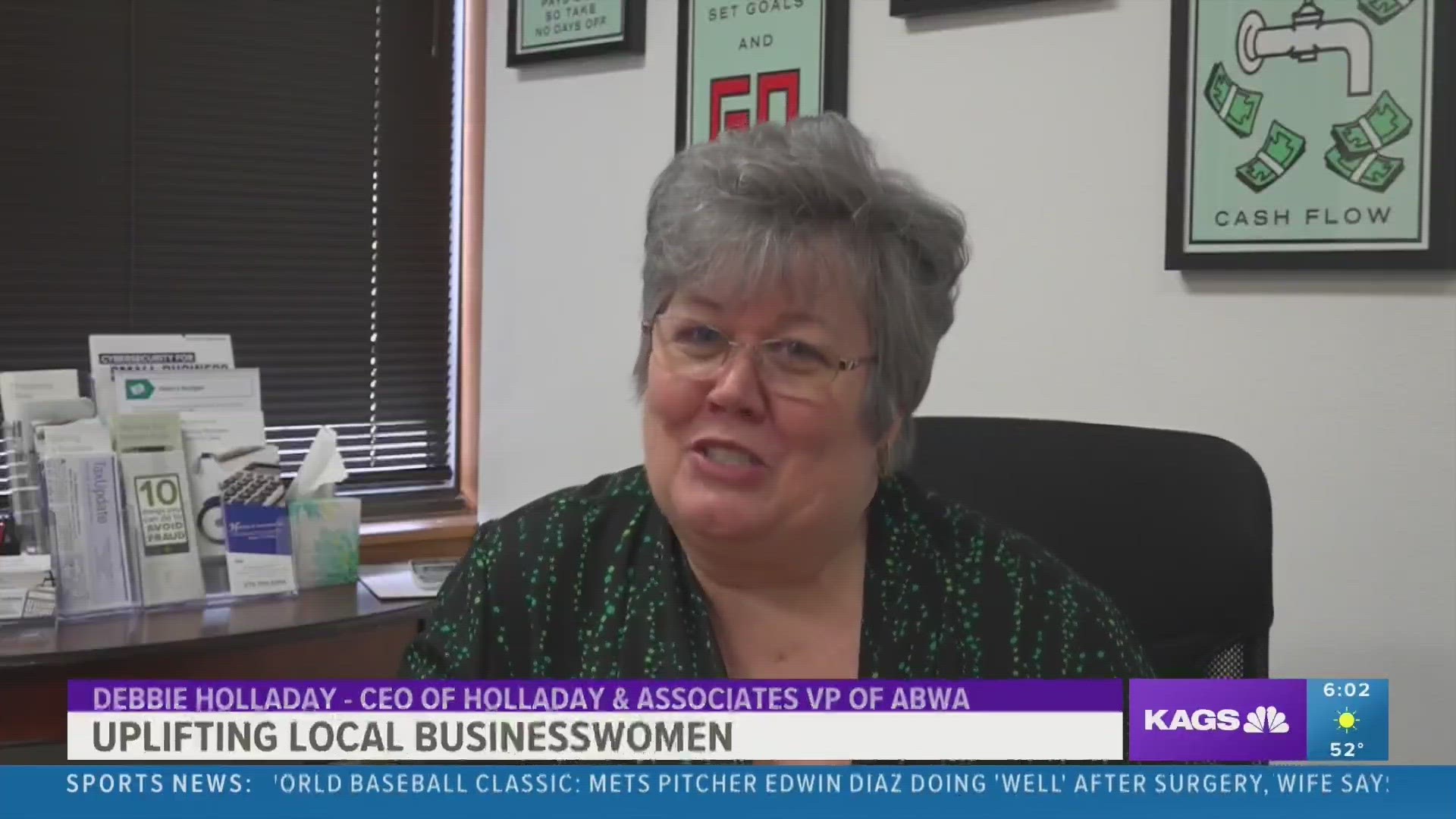 Debbie Holladay, the Vice President of the American Businesswomen's Association BCS chapter, is always looking to help women enter the business world.