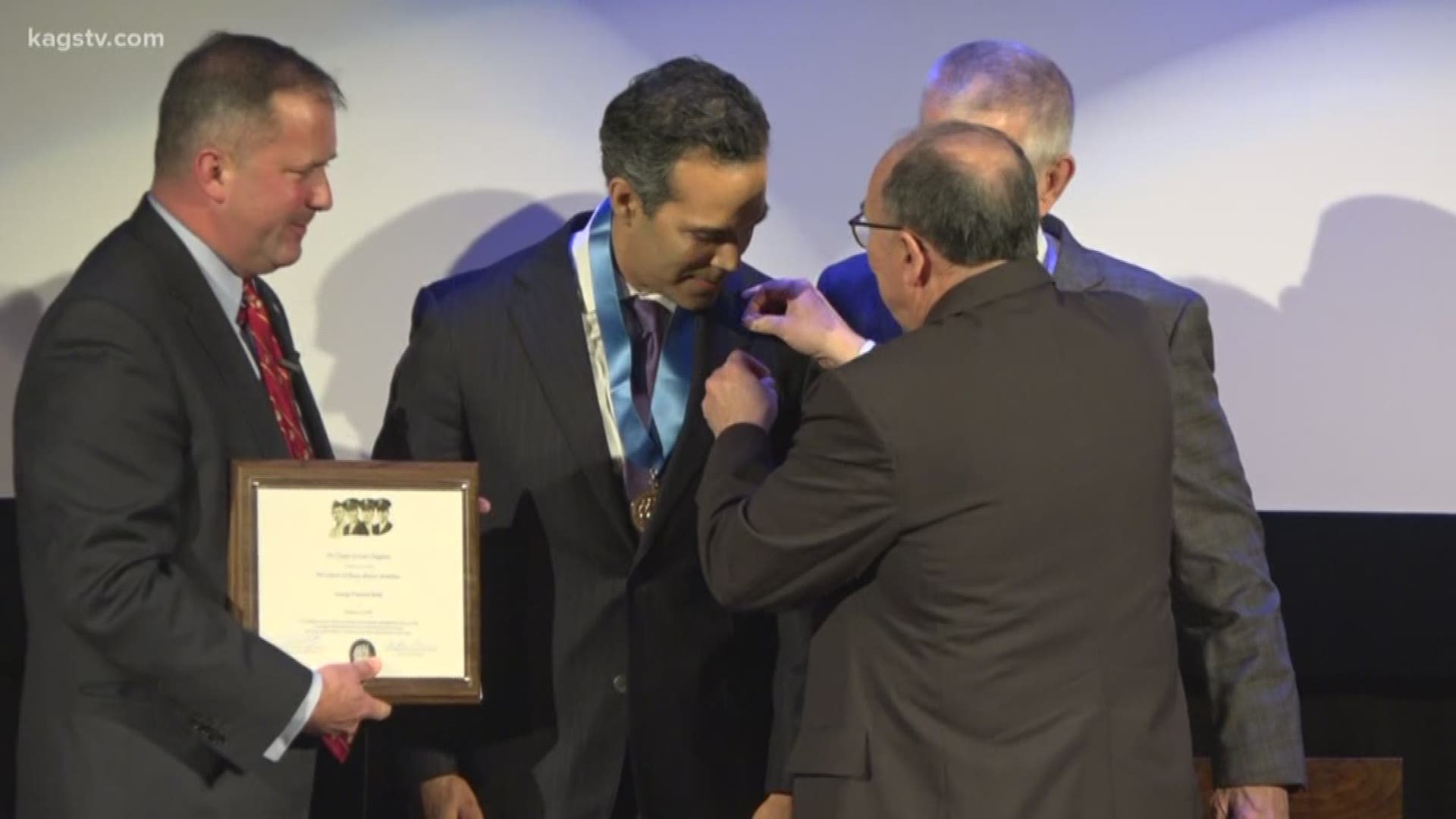 The Santa Fe ISD officers are receiving the Charles W. David, Jr. Lifesaving Medallion for their response to the mass shooting at the school in 2018.