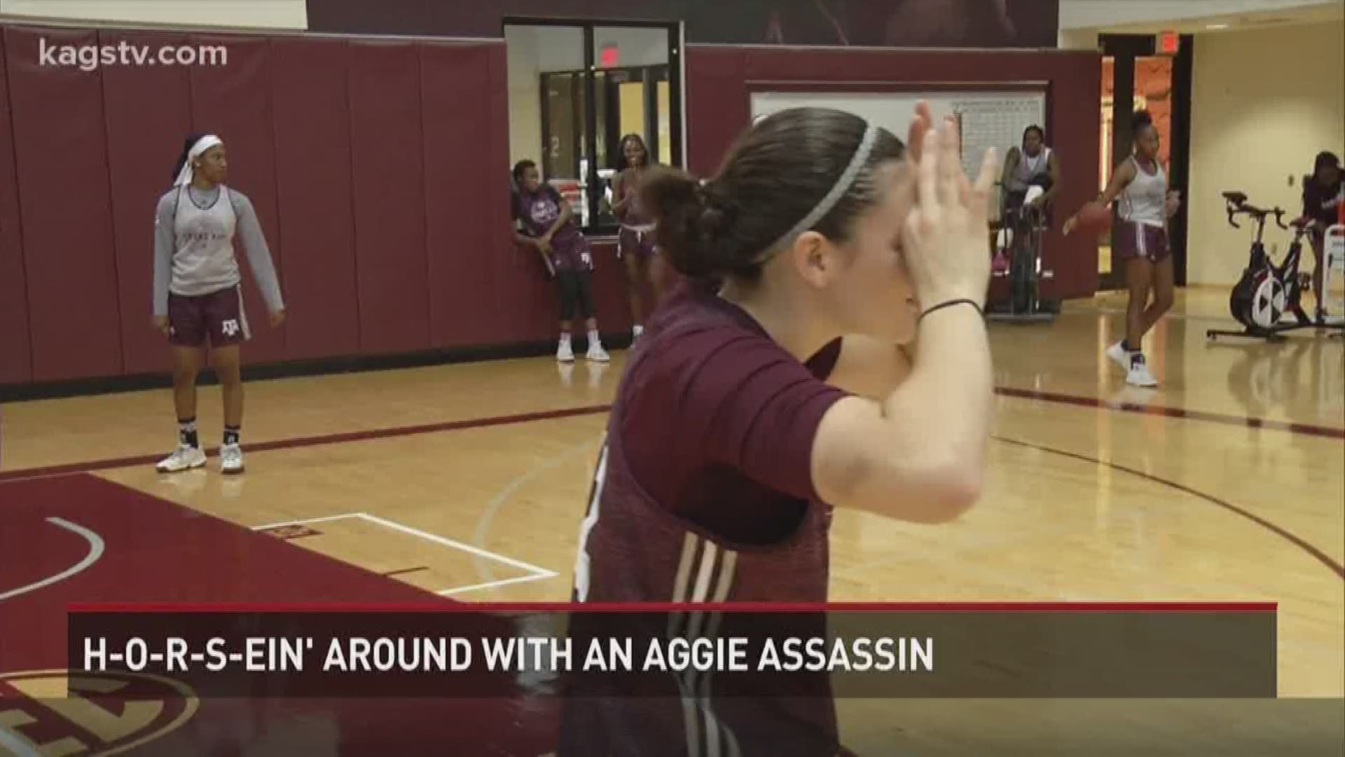 Sports Director Colin Deaver played H-O-R-S-E with Texas A&M sharpshooter Danni Williams, and learned the hard way what it takes to play in the SEC.