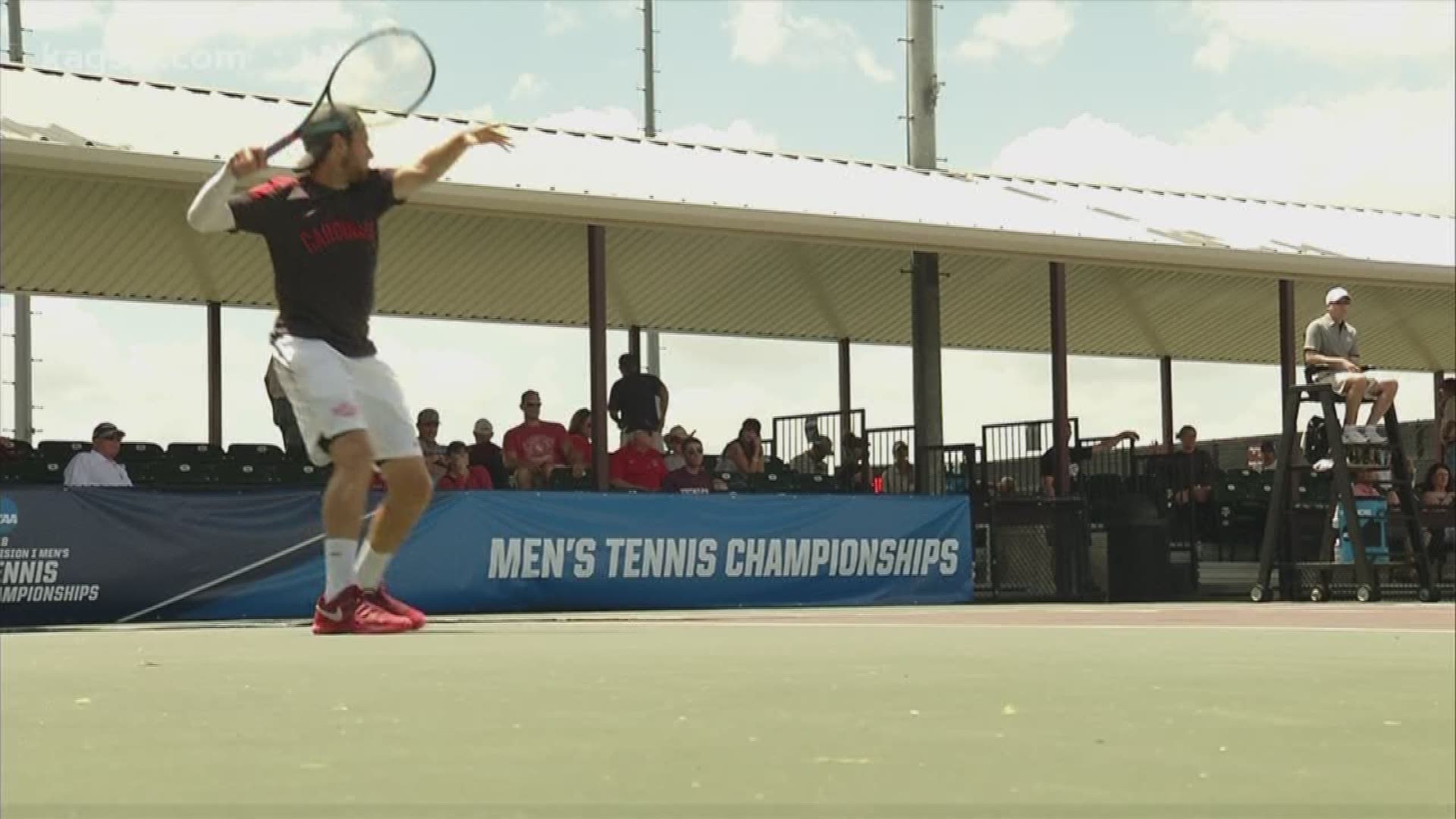 No. 5 Texas A&M men's tennis beat Lamar 4-0 in round 1 of the NCAA Tournament on Friday.