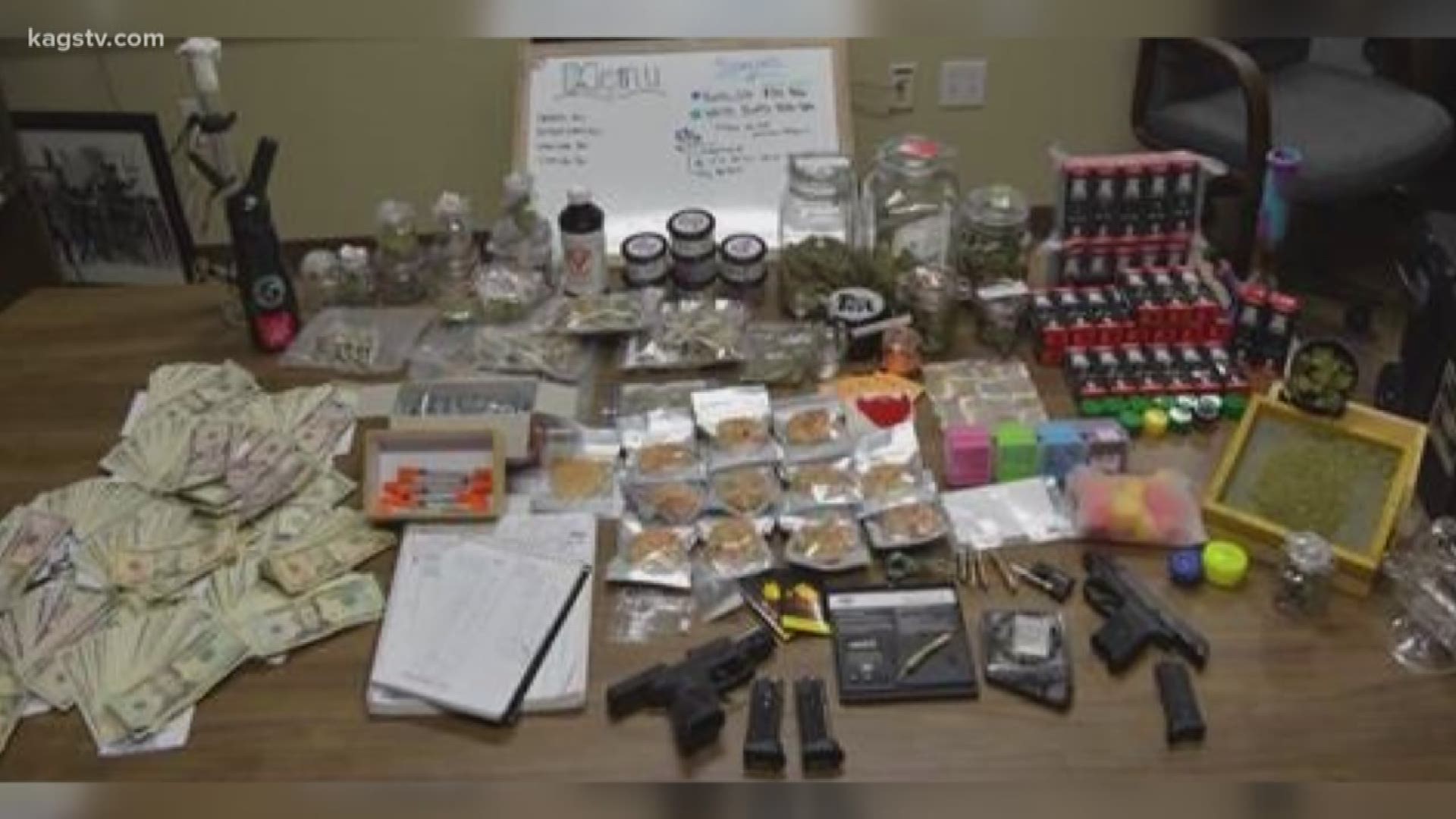 Tens of thousands of dollars worth of drugs off the streets after three busts in the course of a week.
