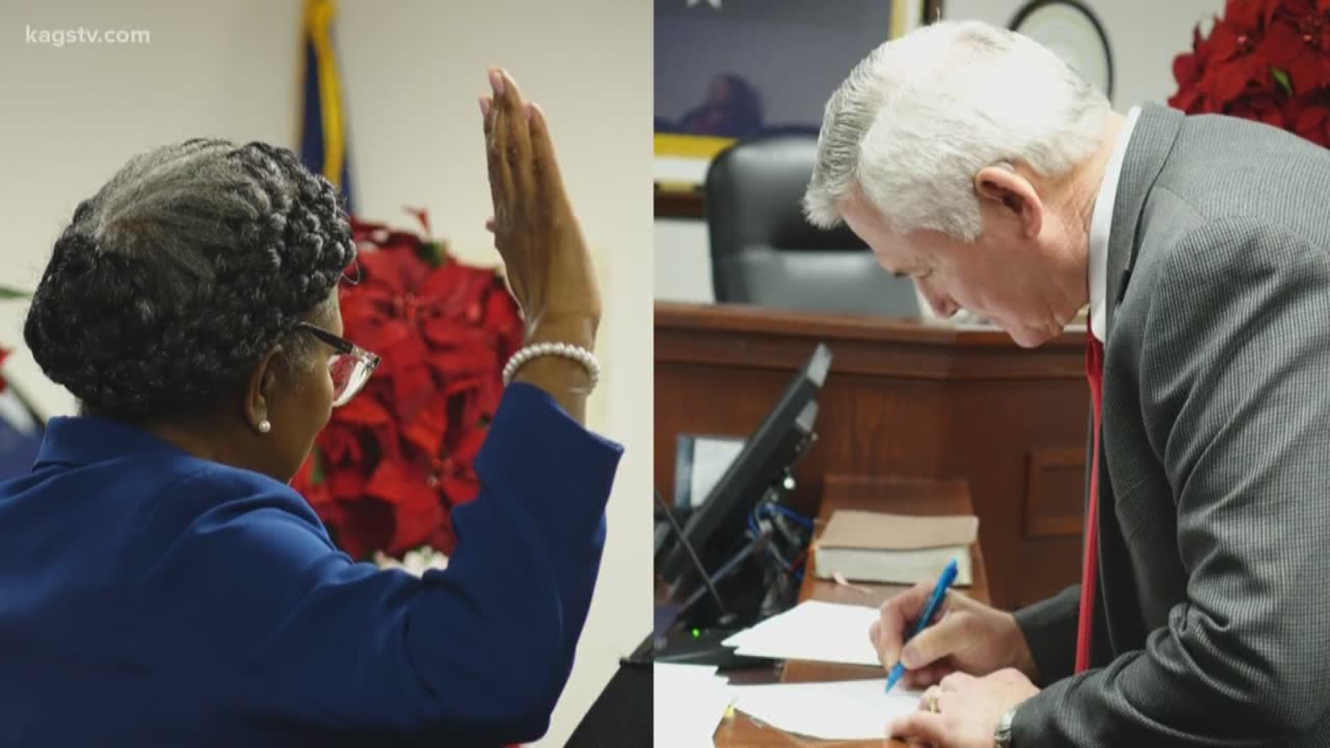 New Brazos County elected officials sworn in on New Year's Day | kagstv.com