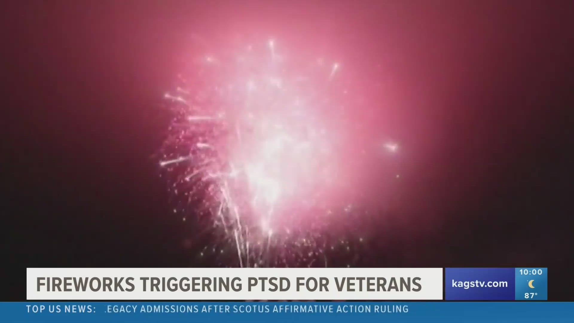 For some veterans, the loud explosions could trigger their PTSD, so health professionals ask the public to be mindful.