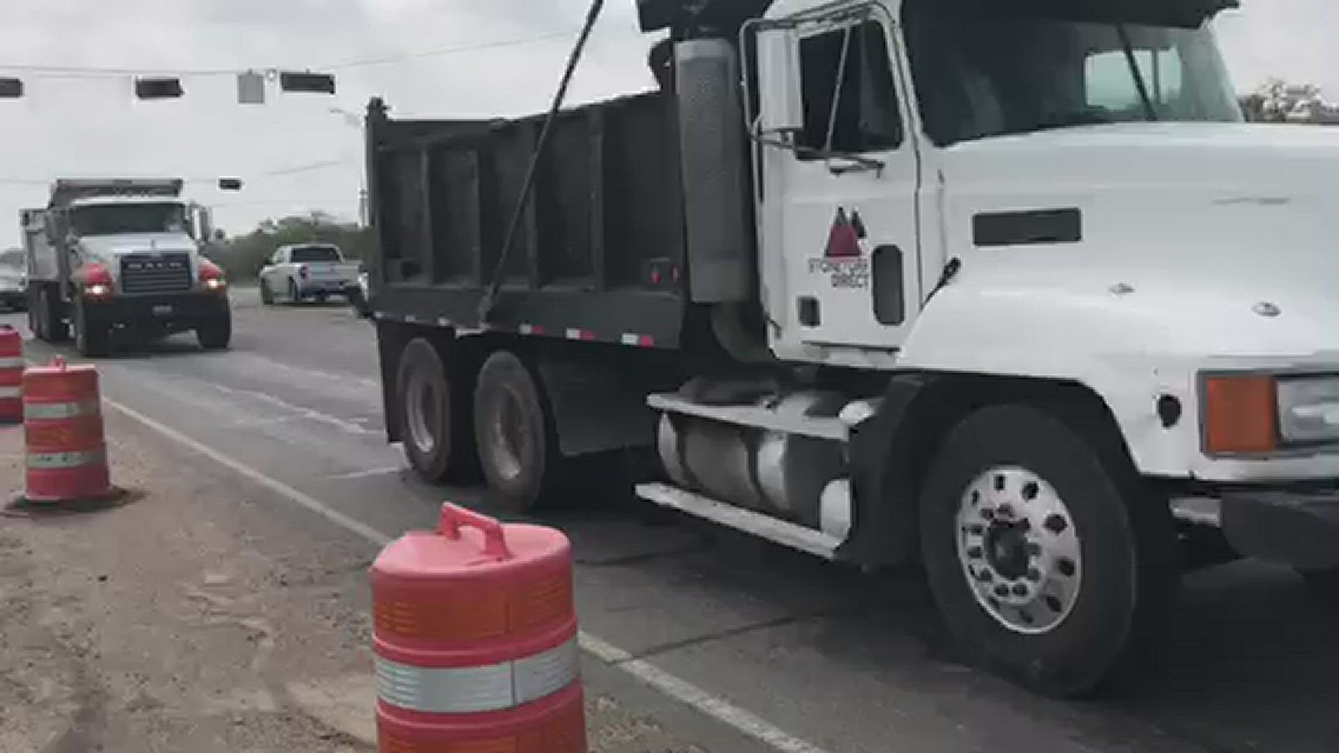 The intersection will be worked in two phases with one lane, eastbound lane, always being open.