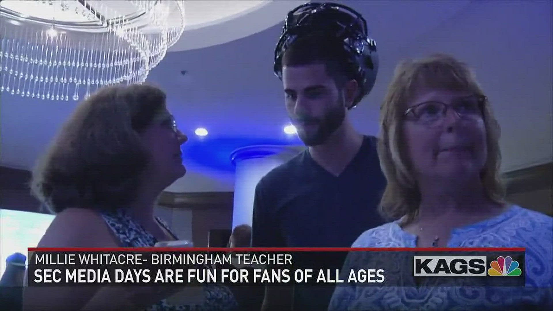 We meet Millie Whitacre from Birmingham as she visits SEC Media Days.