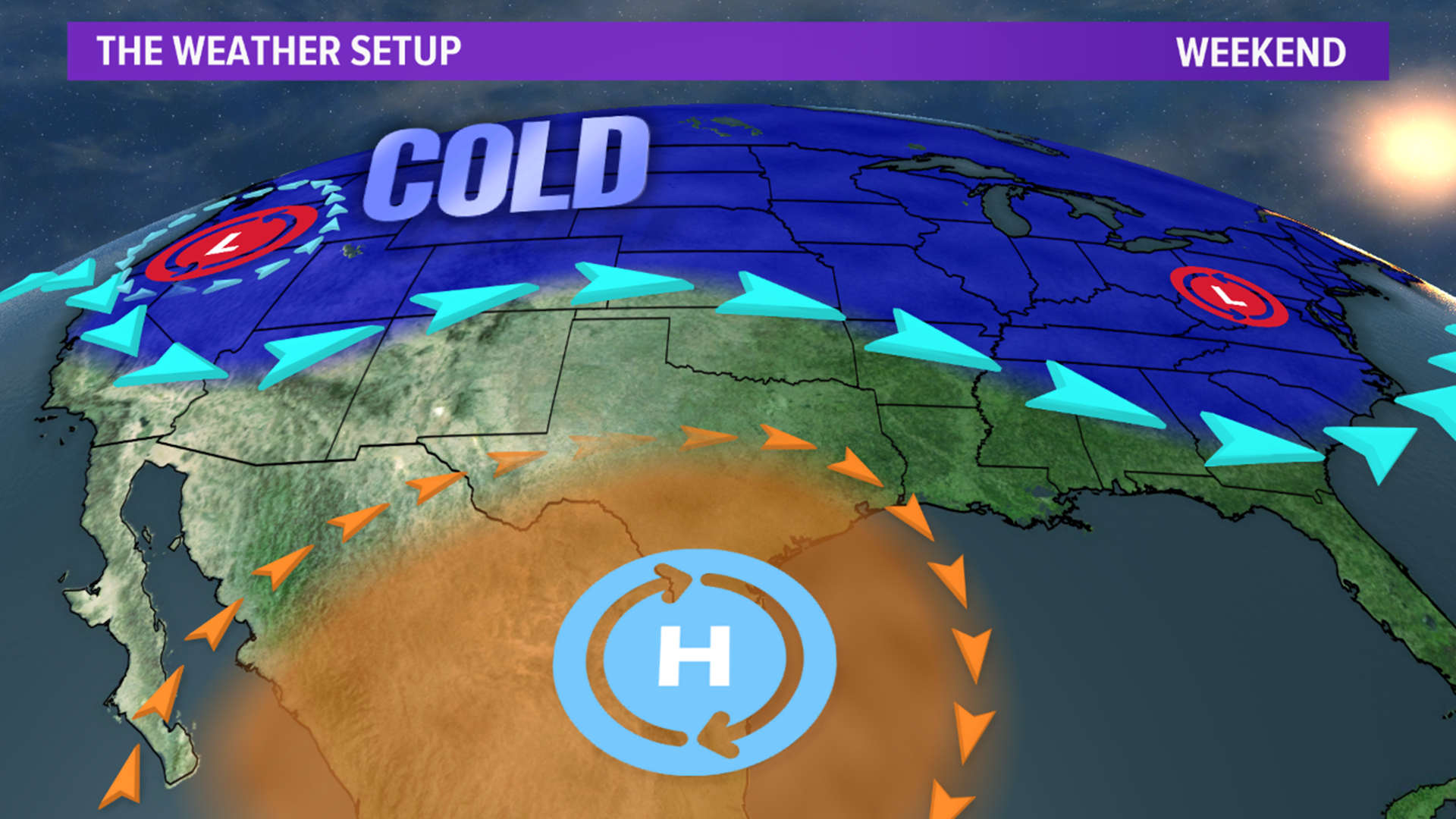 Mild weekend but a strong cold front brings a significant tempera ...